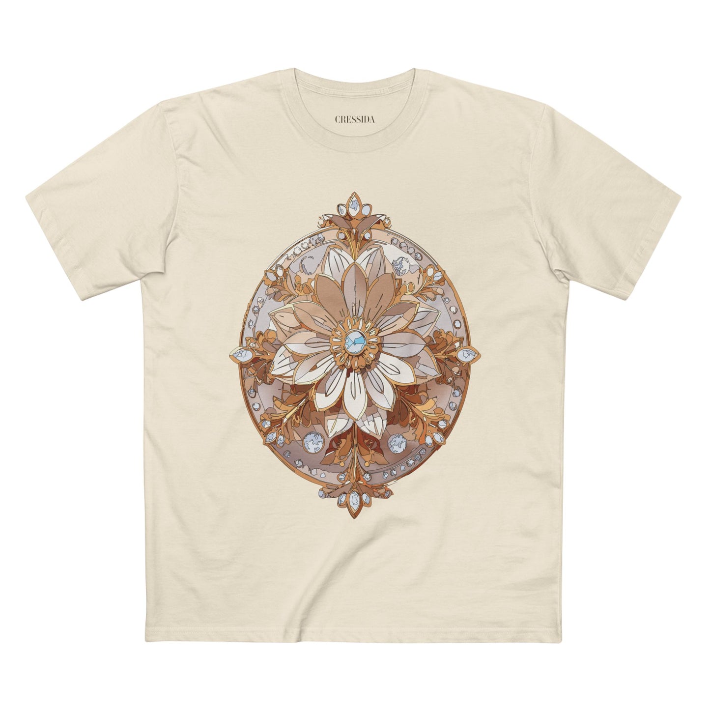 Floral Shirt, Shirt with Flower, Tee Shirt with Antique Flower