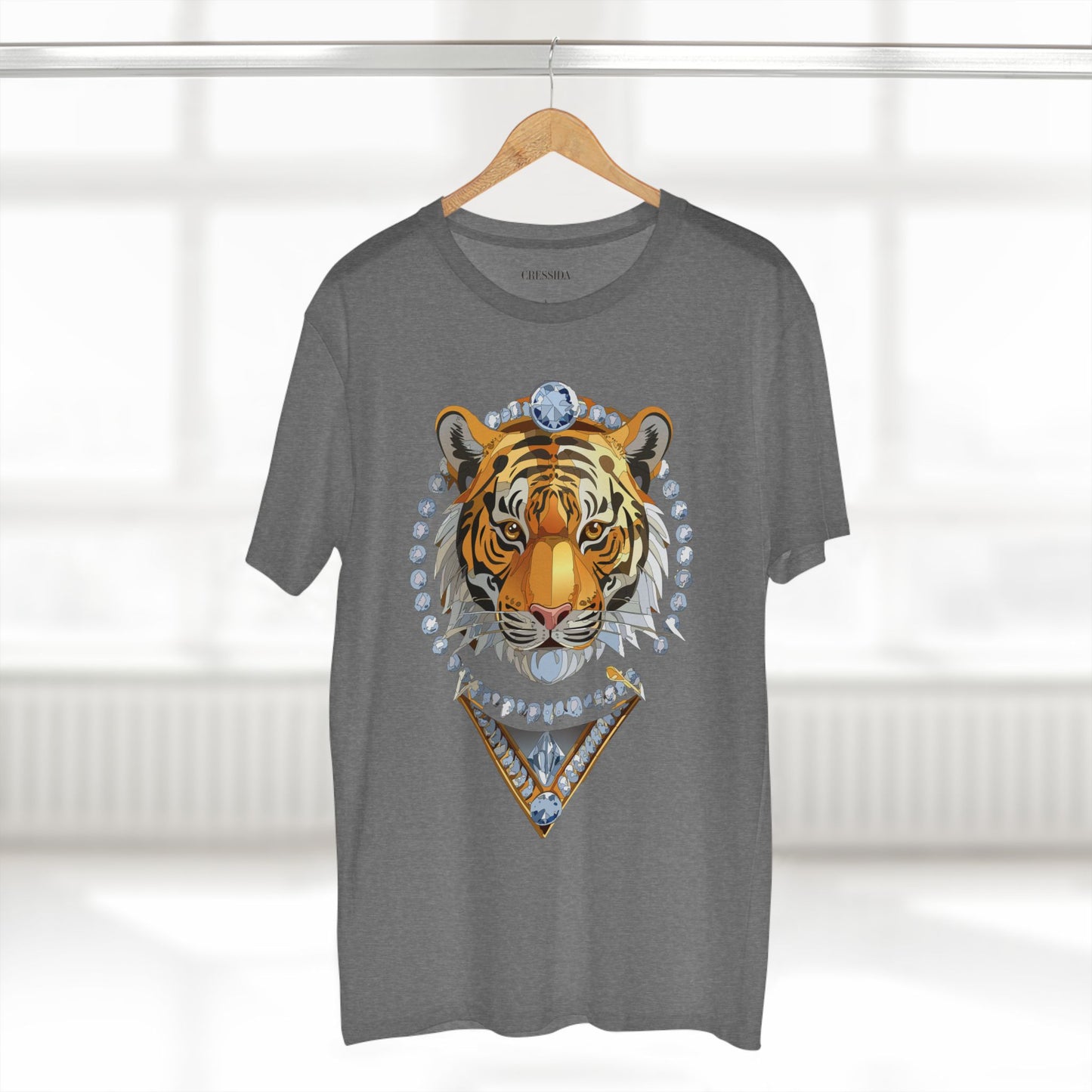 Unisex Premium Cotton Tee Shirt Featuring Antique Animal Medallion Art