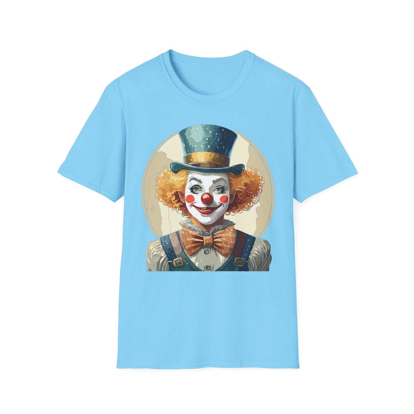 Clown Shirt, T Shirt with Clown, Funny Man Shirt, Tee Shirt with Funny Man, Circus Shirt, Shirt with Circus, Scary Man Shirt, Shirt with Scary Man