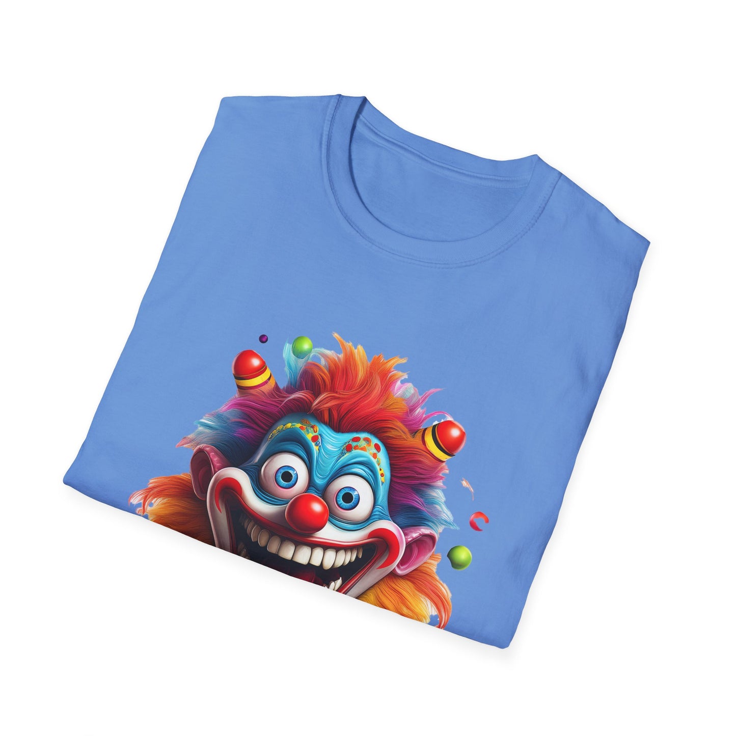 Clown Shirt, T Shirt with Clown, Funny Man Shirt, Tee Shirt with Funny Man, Circus Shirt, Shirt with Circus, Scary Man Shirt, Shirt with Scary Man