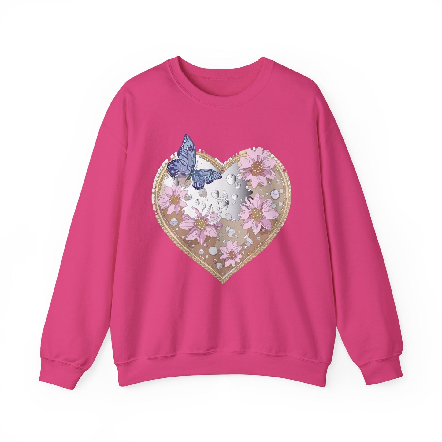 Floral Heart Sweatshirt, Floral Love Sweatshirt, Valentine's Day Sweatshirt, Heart Floral Sweatshirt