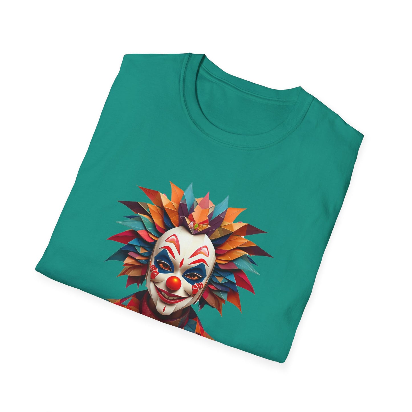 Clown Shirt, T Shirt with Clown, Funny Man Shirt, Tee Shirt with Funny Man, Circus Shirt, Shirt with Circus, Scary Man Shirt, Shirt with Scary Man