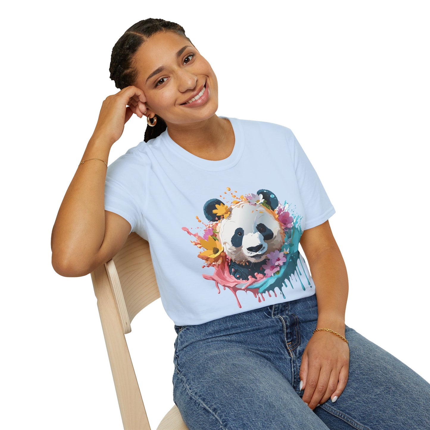 Panda Shirt, T Shirt with Panda, Animal Shirt, Tee Shirt with Animals