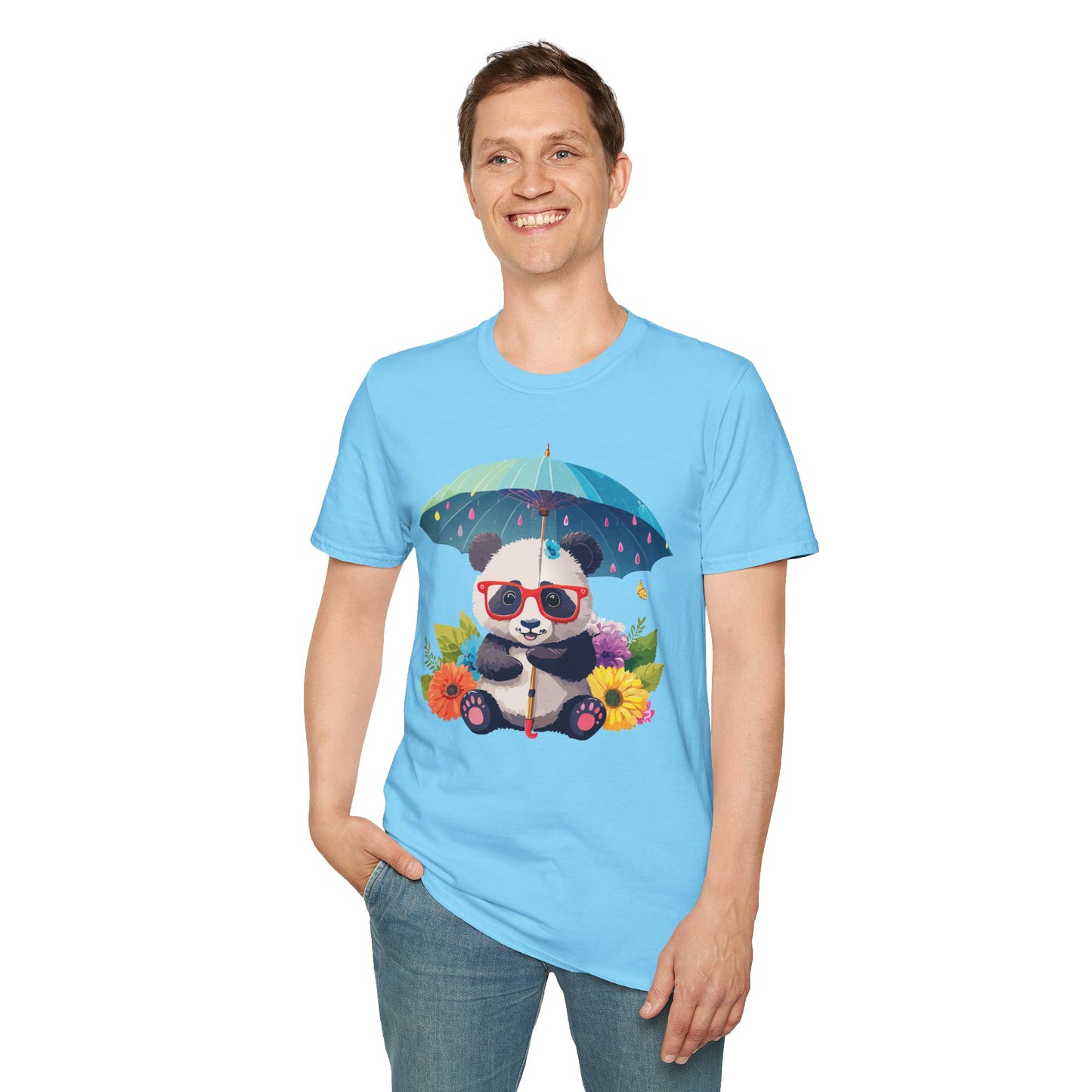 Panda Shirt, T Shirt with Panda, Animal Shirt, Tee Shirt with Animals