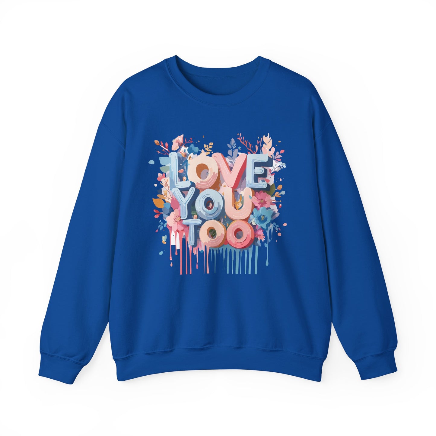 Floral Love Sweatshirt, Valentine's Day Sweatshirt, Love Flower Sweatshirt