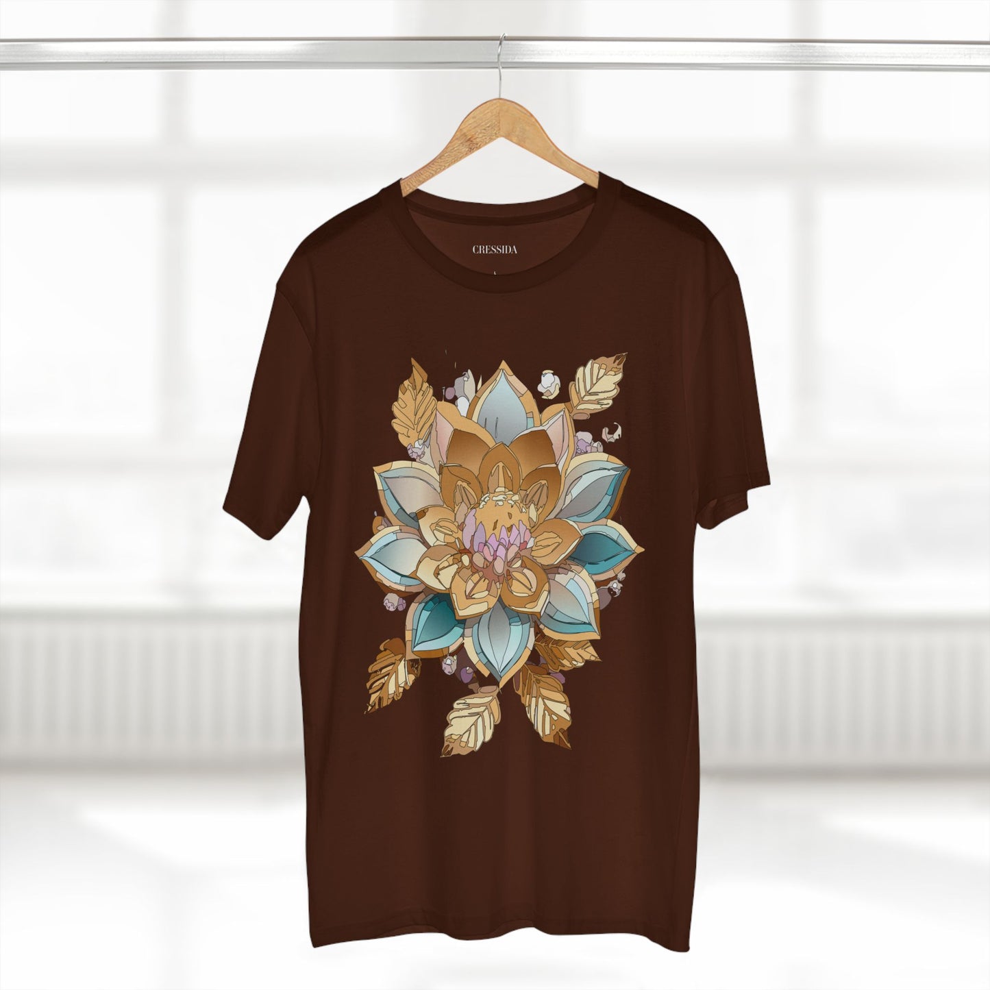 Floral Shirt, Shirt with Flower, Tee Shirt with Antique Flower