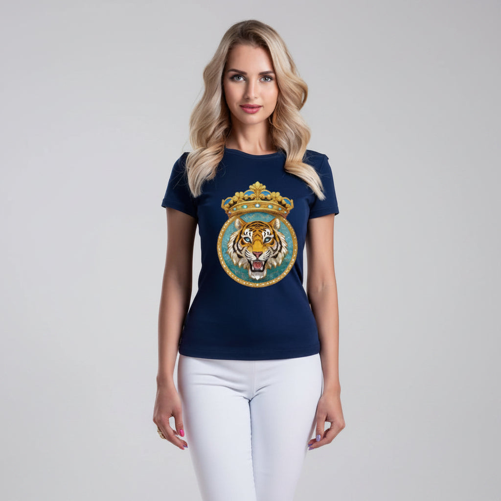 Unisex Animal Art Tee With Antique Medallion Design Premium Cotton Shirt