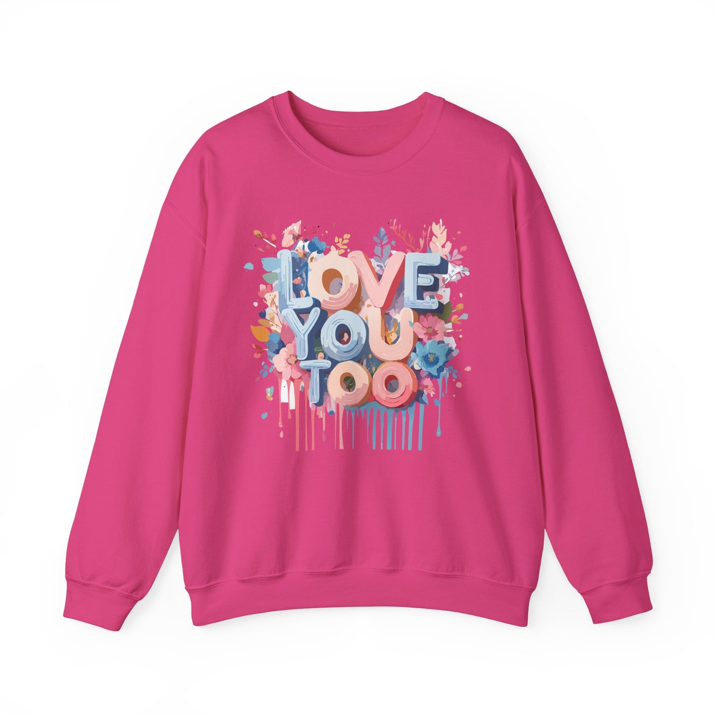Floral Love Sweatshirt, Valentine's Day Sweatshirt, Love Flower Sweatshirt