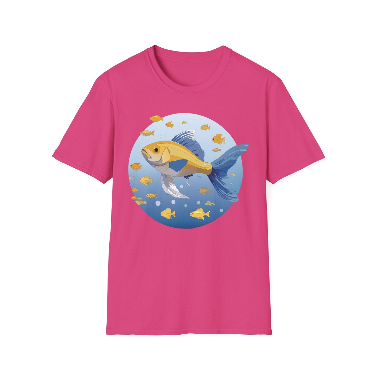 Fish Art Design Shirt, T Shirt with Fish, Graphic Shirt, Tee Shirt with Graphic Design, Shirt with Fish Graphic Art