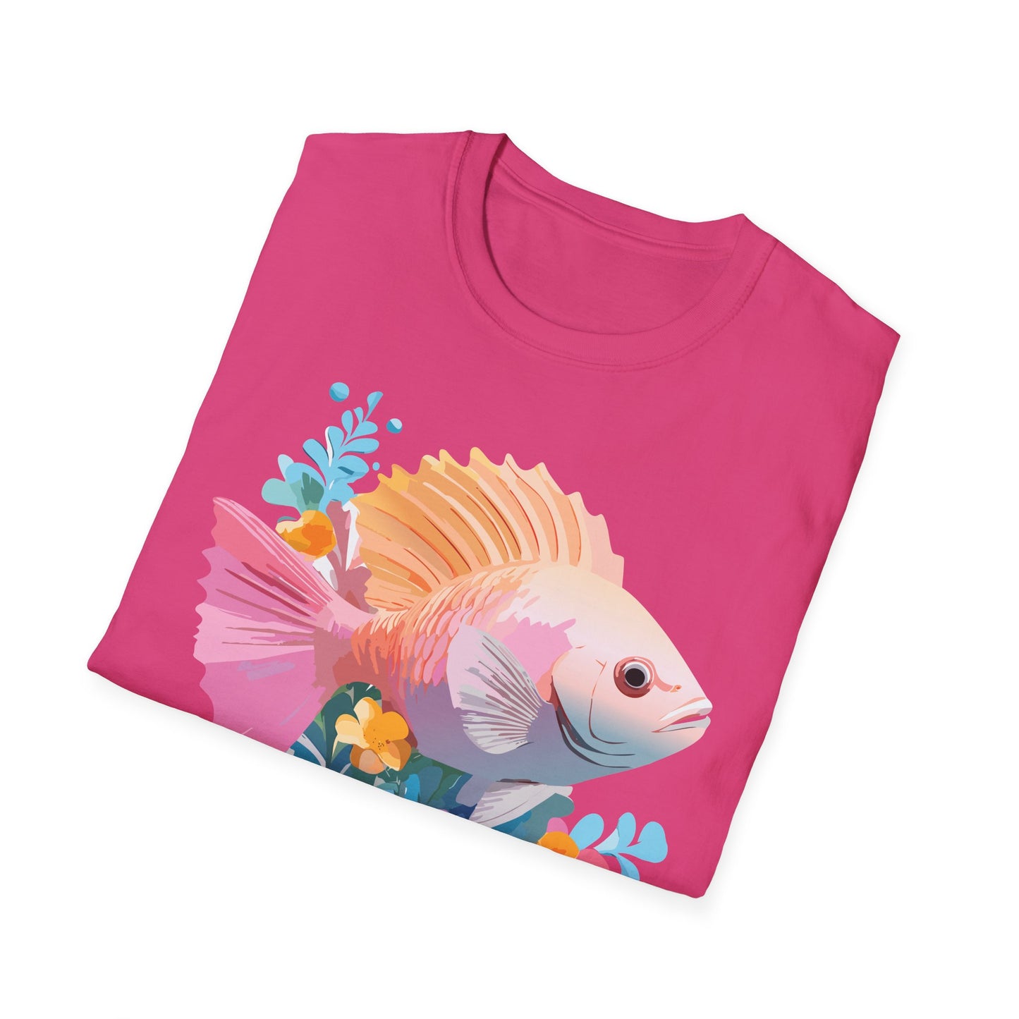 Fish Art Design Shirt, T Shirt with Fish, Graphic Shirt, Tee Shirt with Graphic Design, Shirt with Fish Graphic Art
