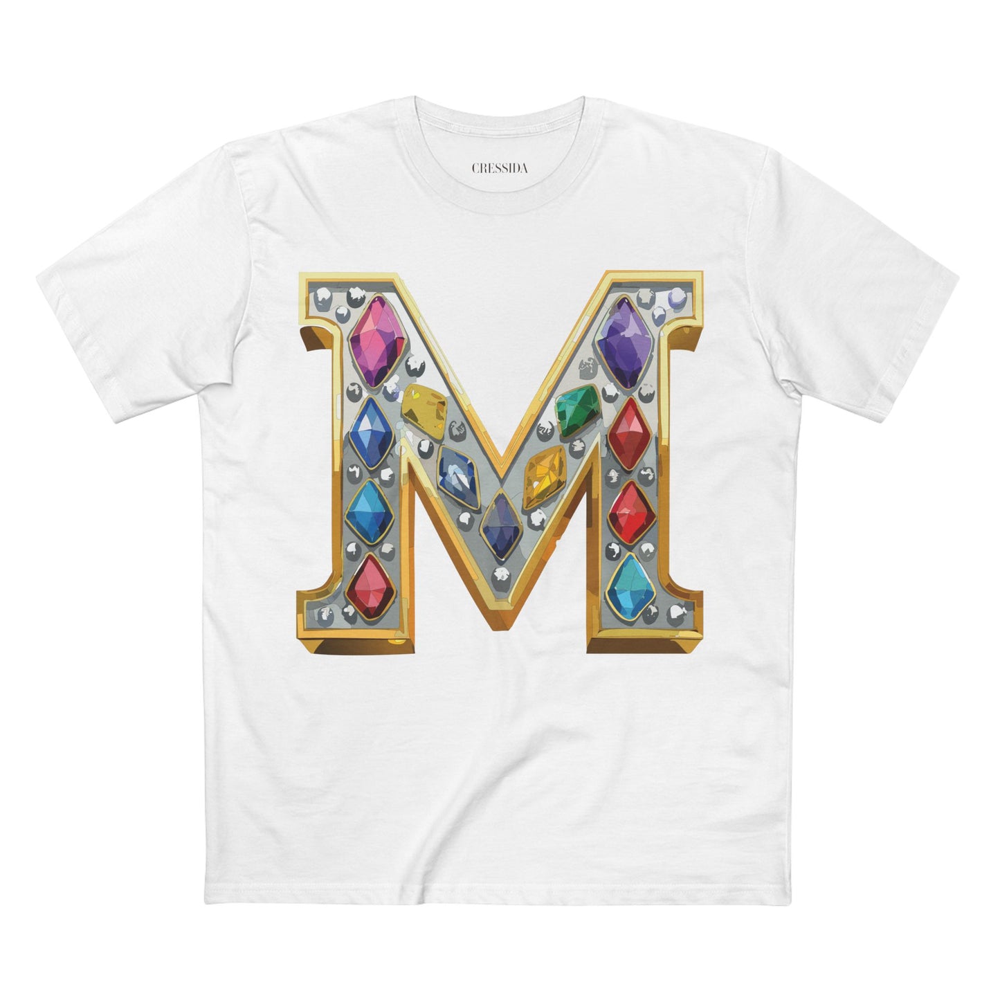 Letter Shirt, Shirt with Letters, Tee Shirt with Gold Letters