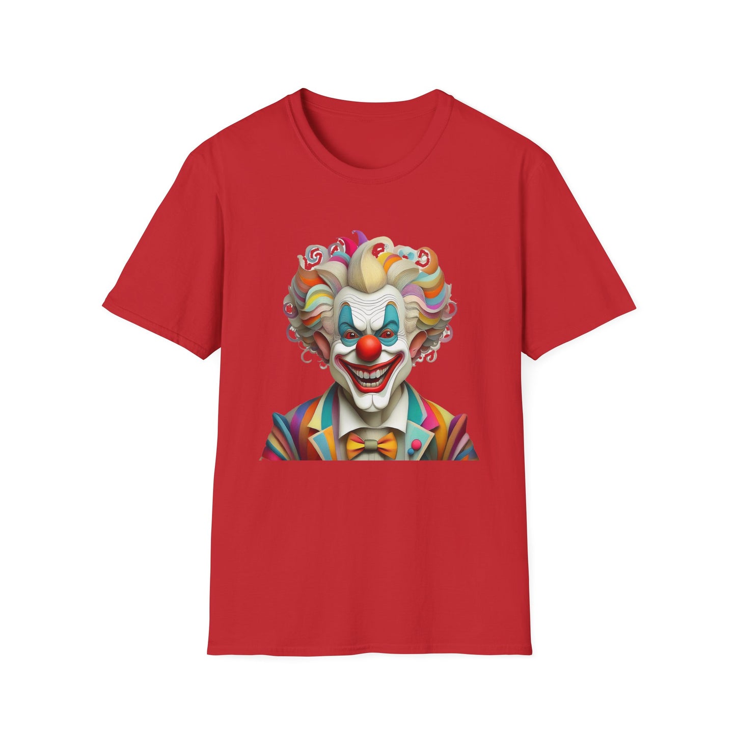 Clown Shirt, T Shirt with Clown, Funny Man Shirt, Tee Shirt with Funny Man, Circus Shirt, Shirt with Circus, Scary Man Shirt, Shirt with Scary Man
