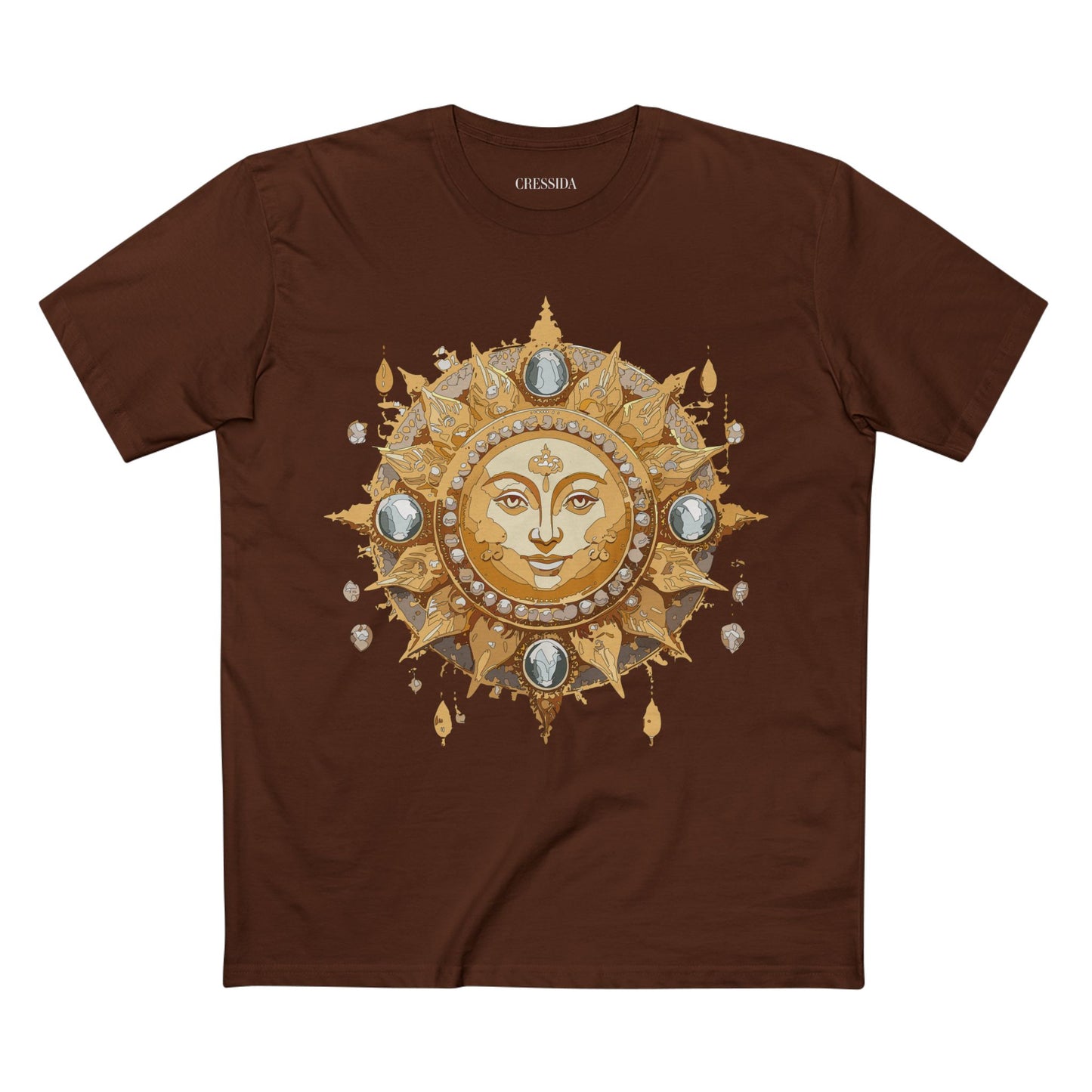 Sun Shirt, Shirt with Sun, Tee Shirt with Gold Sun