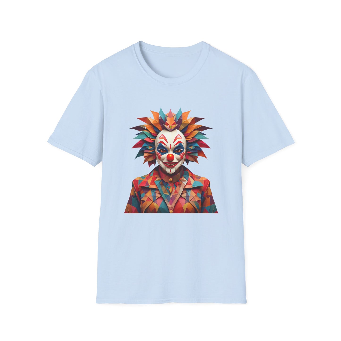 Clown Shirt, T Shirt with Clown, Funny Man Shirt, Tee Shirt with Funny Man, Circus Shirt, Shirt with Circus, Scary Man Shirt, Shirt with Scary Man