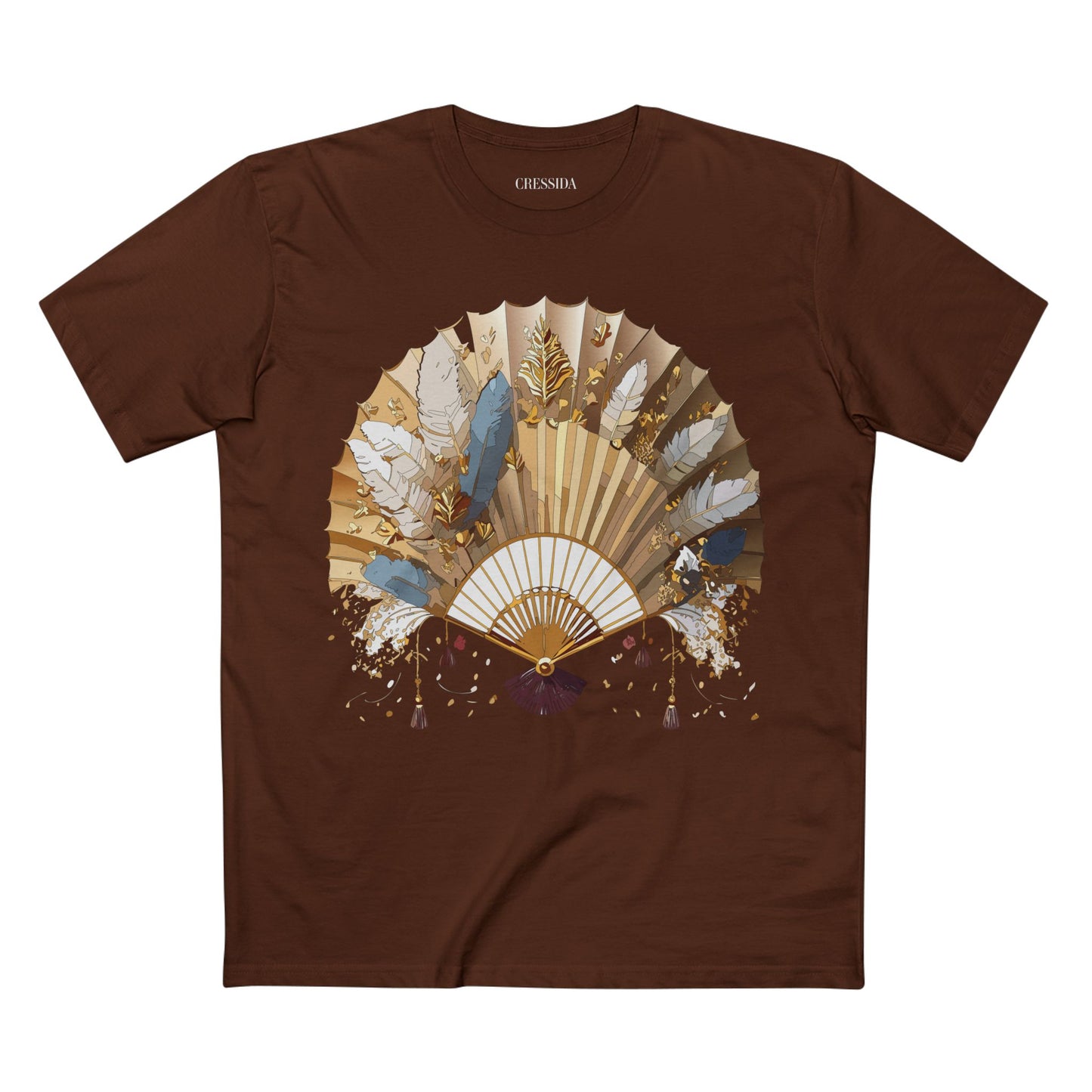 Fan shirt, Shirt with Fan, Tee Shirt with Antique Fan