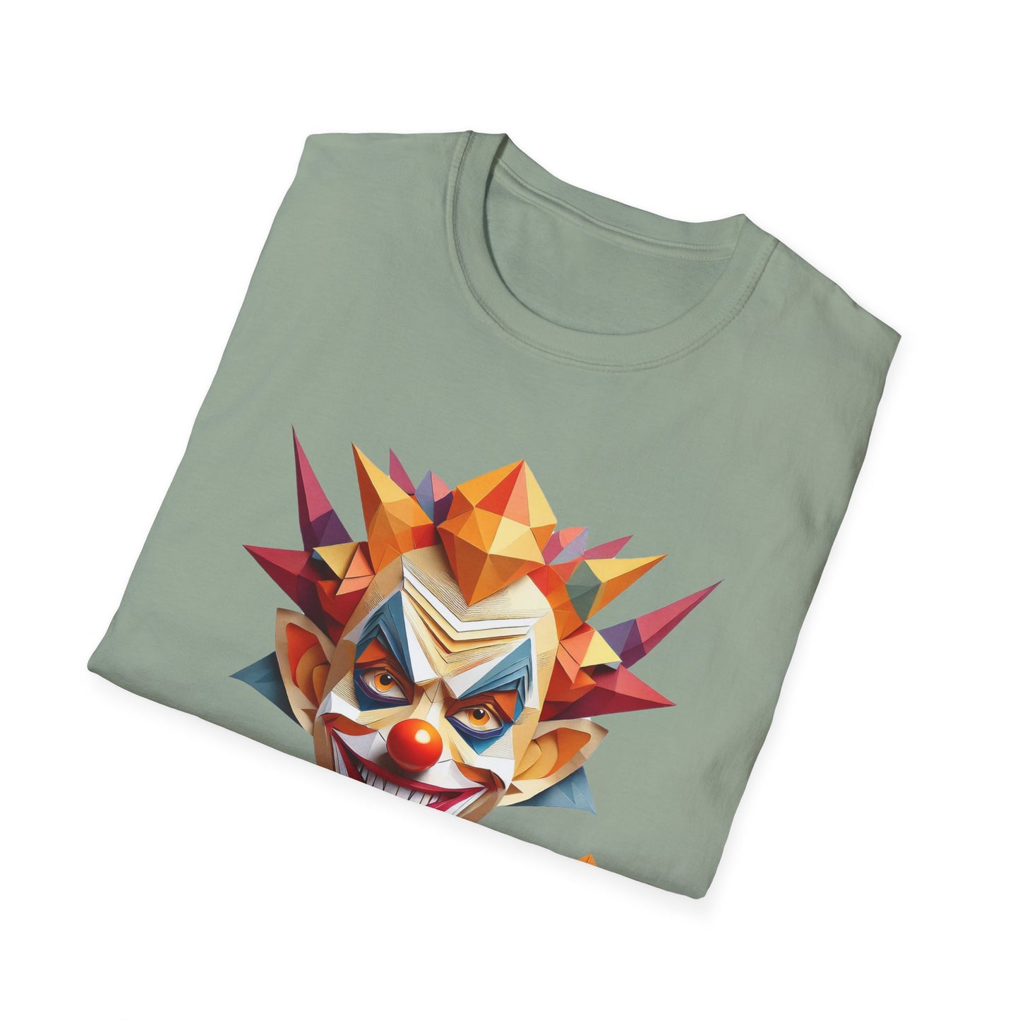 Clown Shirt, T Shirt with Clown, Funny Man Shirt, Tee Shirt with Funny Man, Circus Shirt, Shirt with Circus, Scary Man Shirt, Shirt with Scary Man