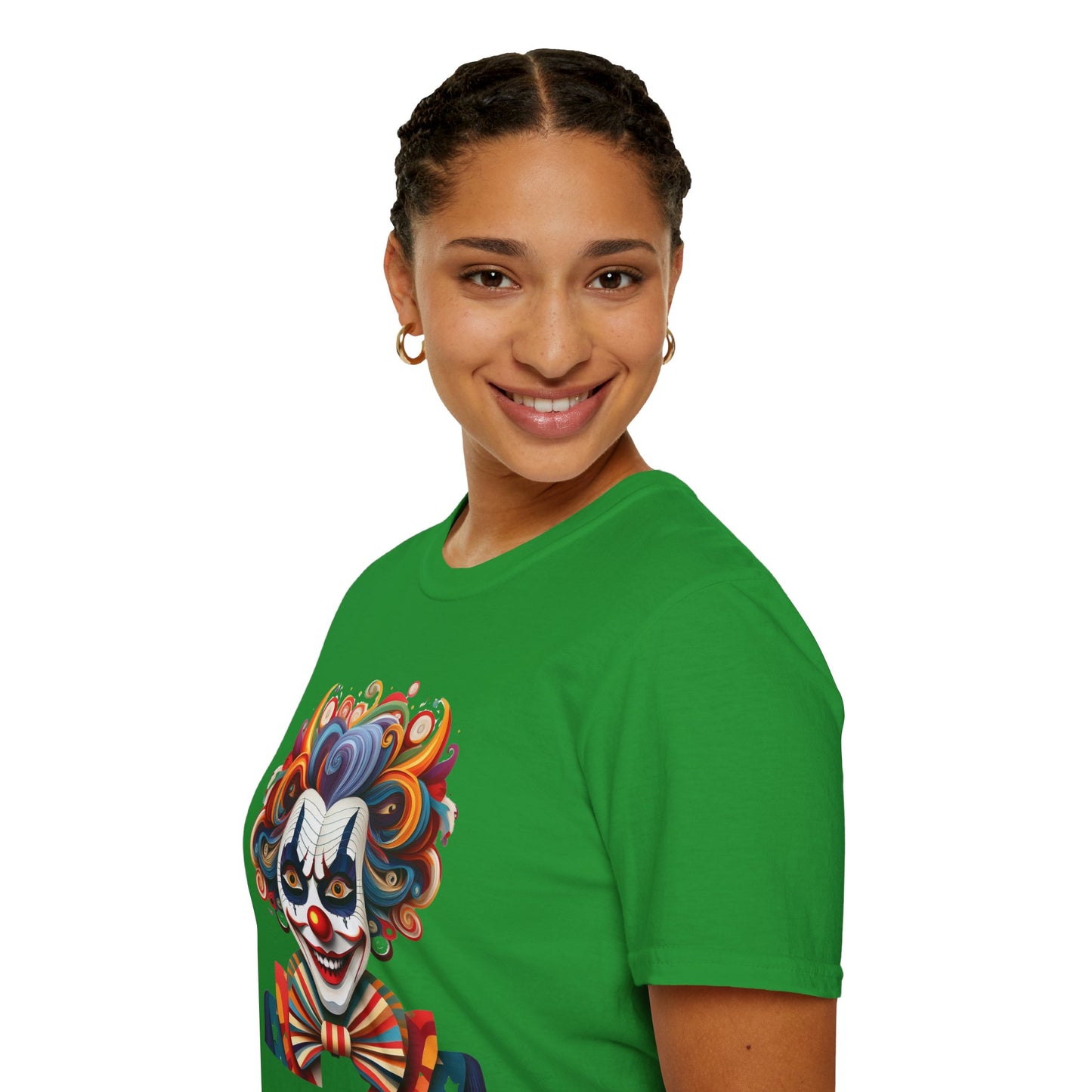 Clown Shirt, T Shirt with Clown, Funny Man Shirt, Tee Shirt with Funny Man, Circus Shirt, Shirt with Circus, Scary Man Shirt, Shirt with Scary Man