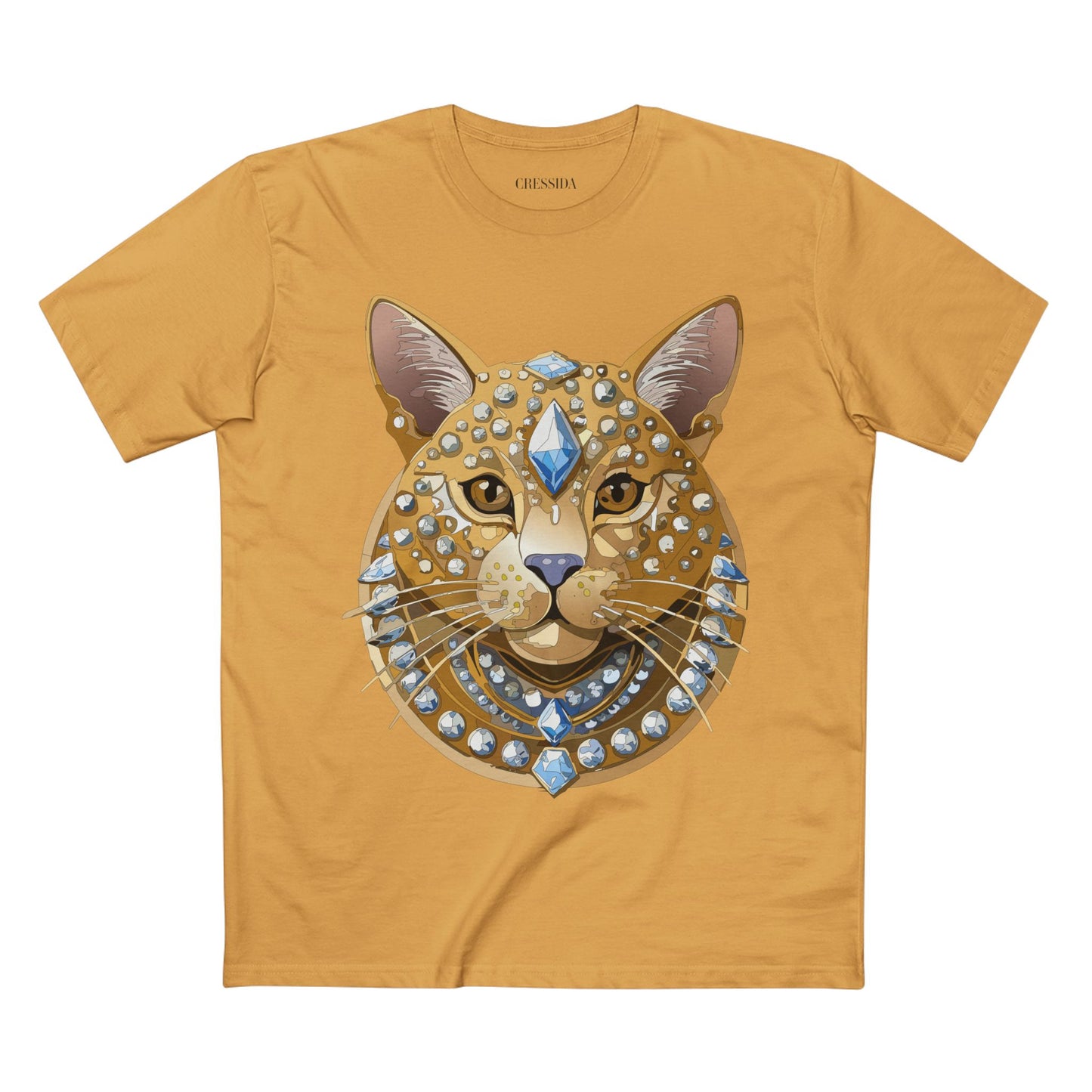 Unisex Premium Cotton Tee Shirt With Antique Animal Medallion Design