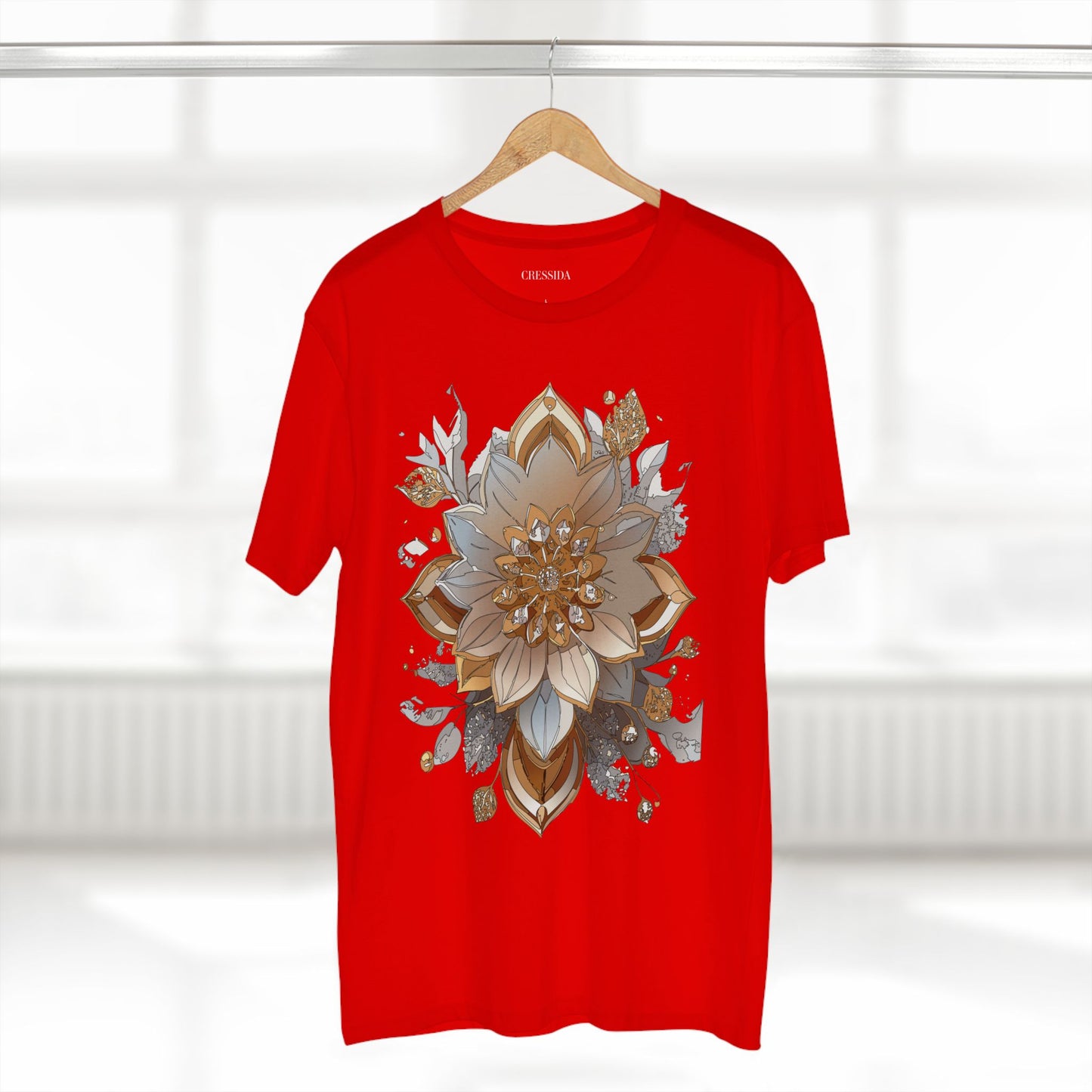 Floral Shirt, Shirt with Flower, Tee Shirt with Antique Flower