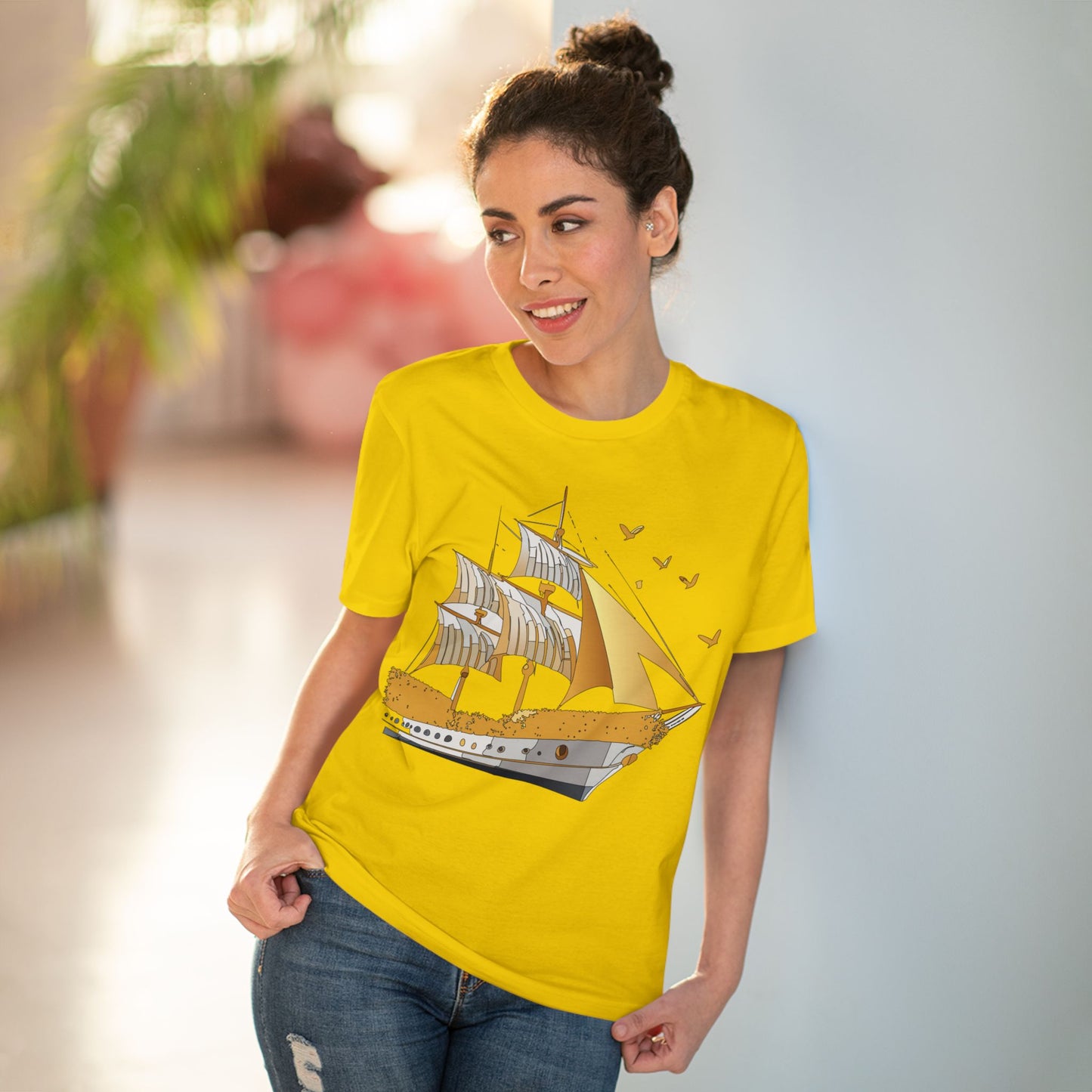 Organic T-shirt with Ship