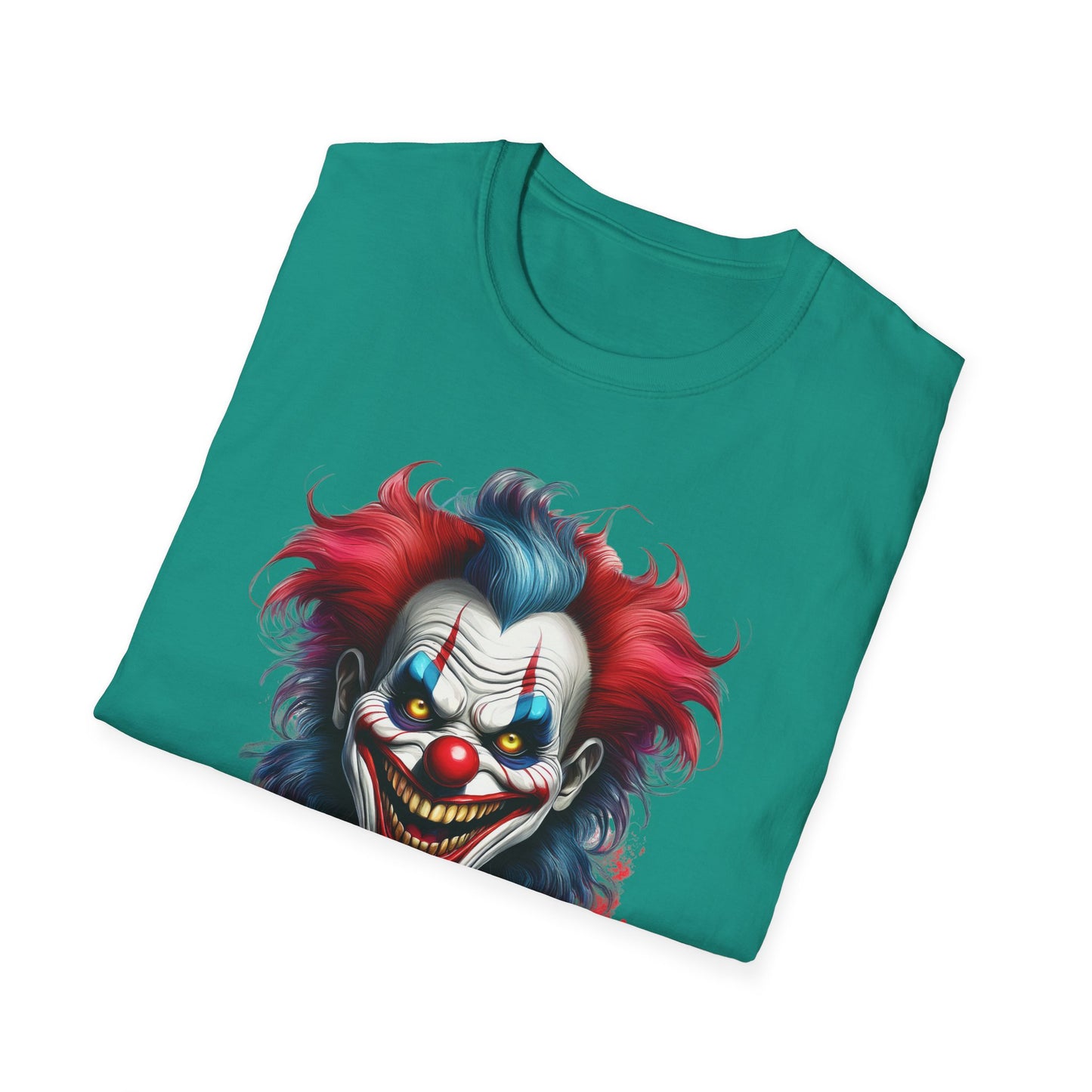 Clown Shirt, T Shirt with Clown, Funny Man Shirt, Tee Shirt with Funny Man, Circus Shirt, Shirt with Circus, Scary Man Shirt, Shirt with Scary Man
