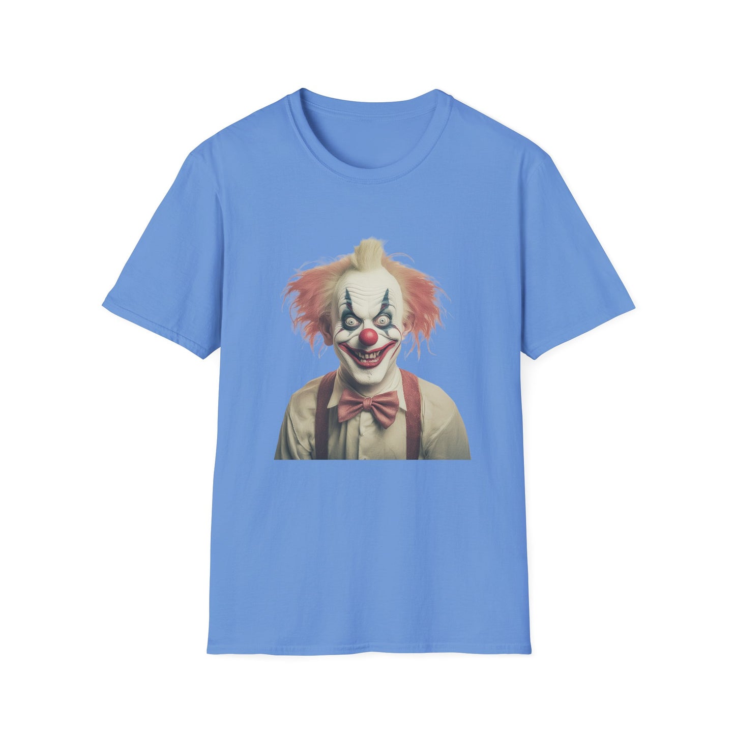 Clown Shirt, T Shirt with Clown, Funny Man Shirt, Tee Shirt with Funny Man, Circus Shirt, Shirt with Circus, Scary Man Shirt, Shirt with Scary Man