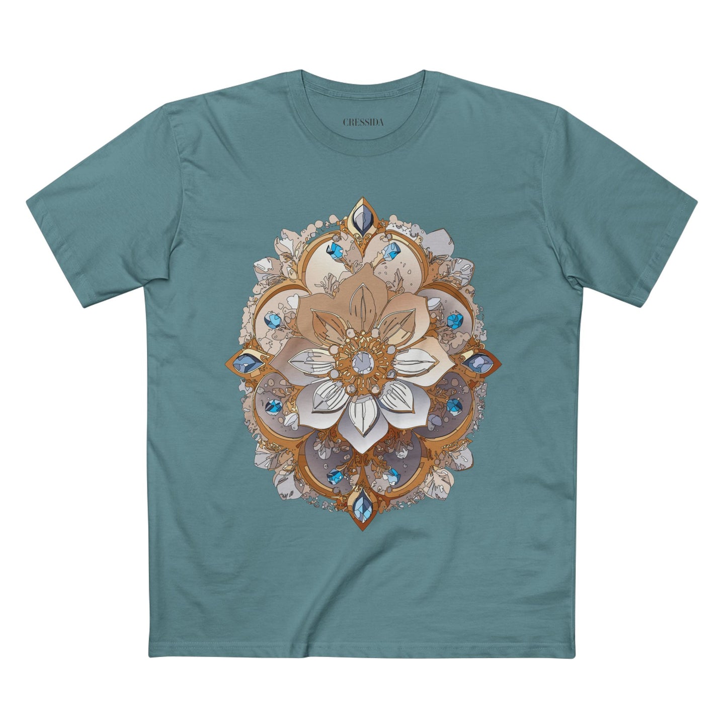 Floral Shirt, Shirt with Flower, Tee Shirt with Antique Flower