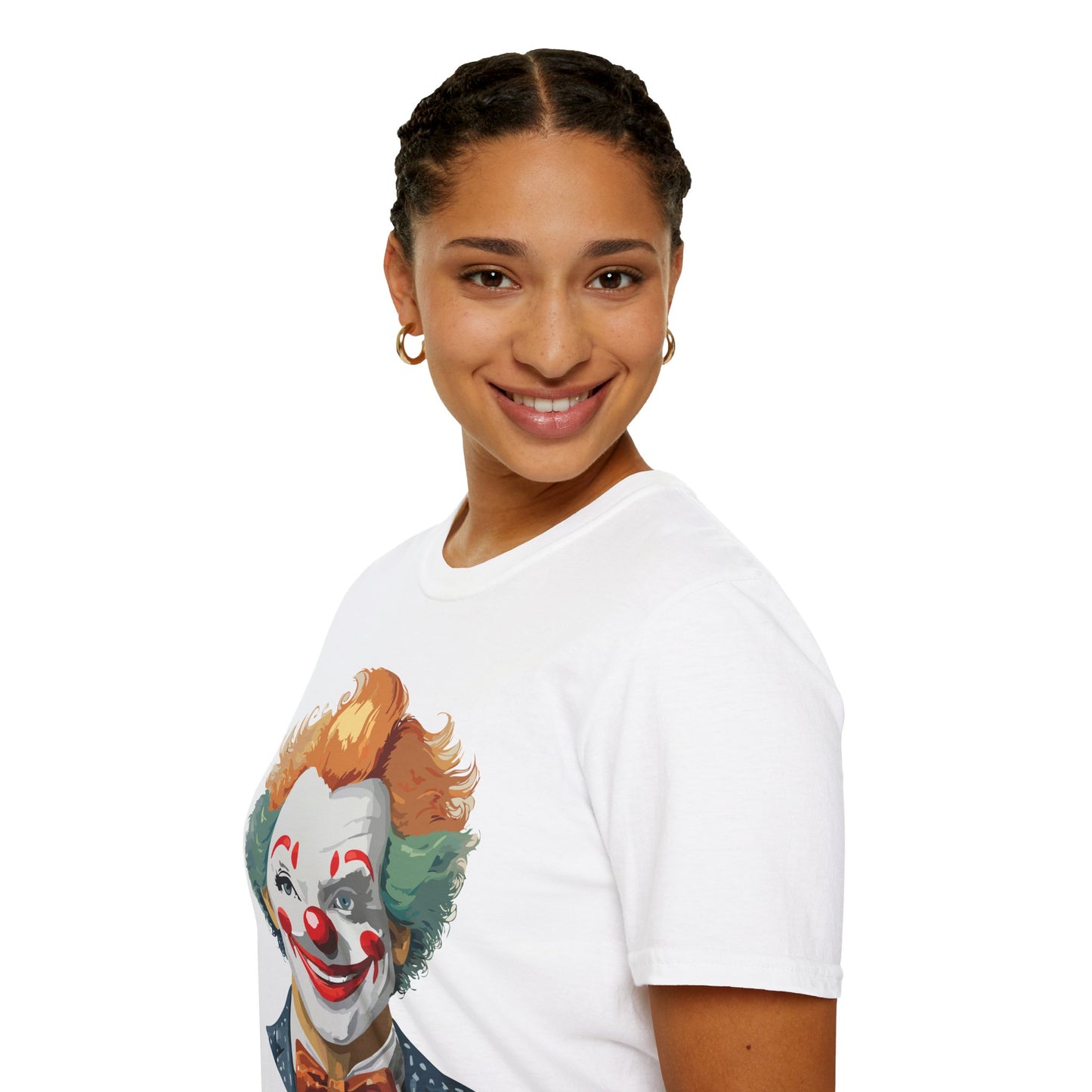 Clown Shirt, T Shirt with Clown, Funny Man Shirt, Tee Shirt with Funny Man, Circus Shirt, Shirt with Circus, Scary Man Shirt, Shirt with Scary Man