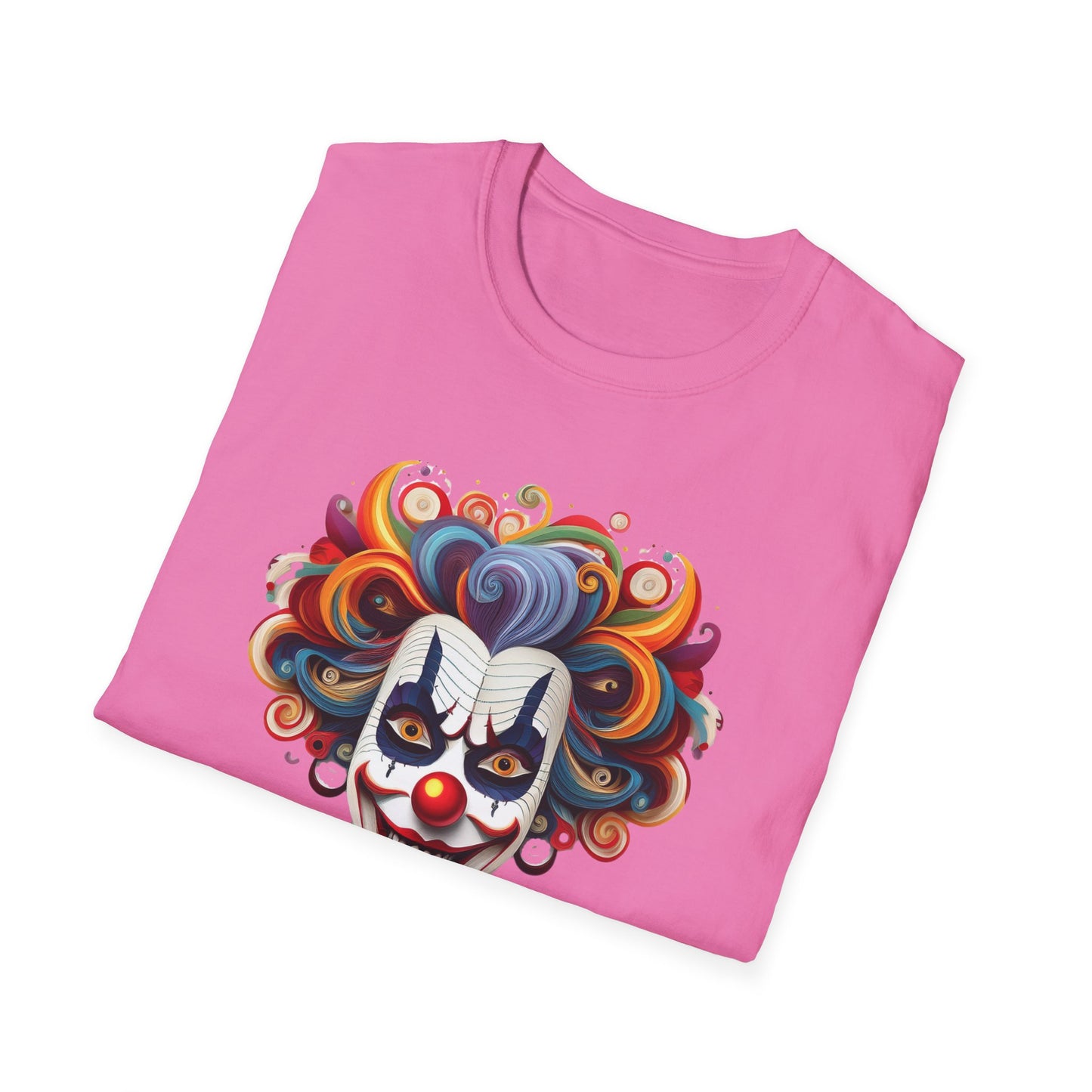Clown Shirt, T Shirt with Clown, Funny Man Shirt, Tee Shirt with Funny Man, Circus Shirt, Shirt with Circus, Scary Man Shirt, Shirt with Scary Man