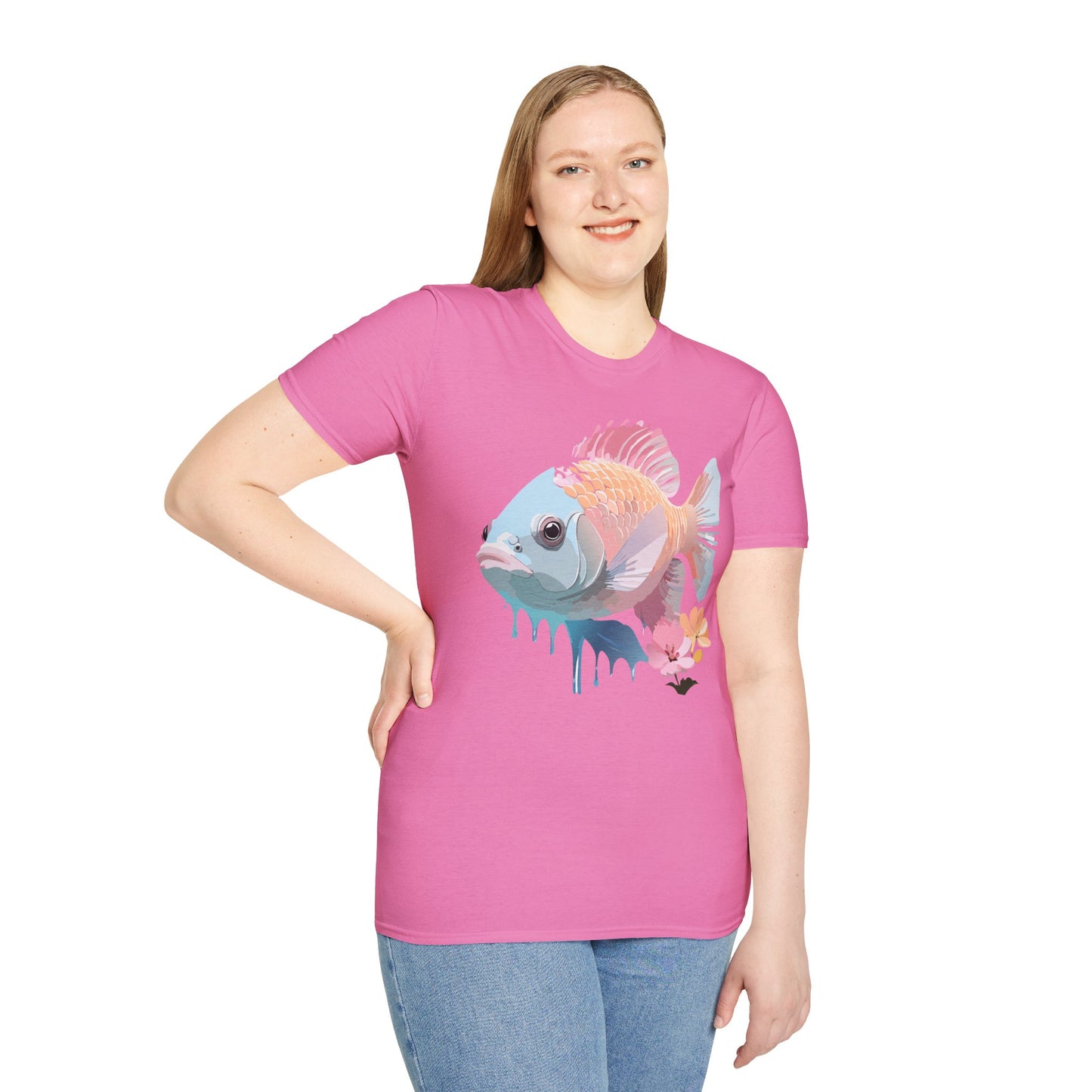 Copy of Fish Art Design Shirt, T Shirt with Fish, Graphic Shirt, Tee Shirt with Graphic Design, Shirt with Fish Graphic Art