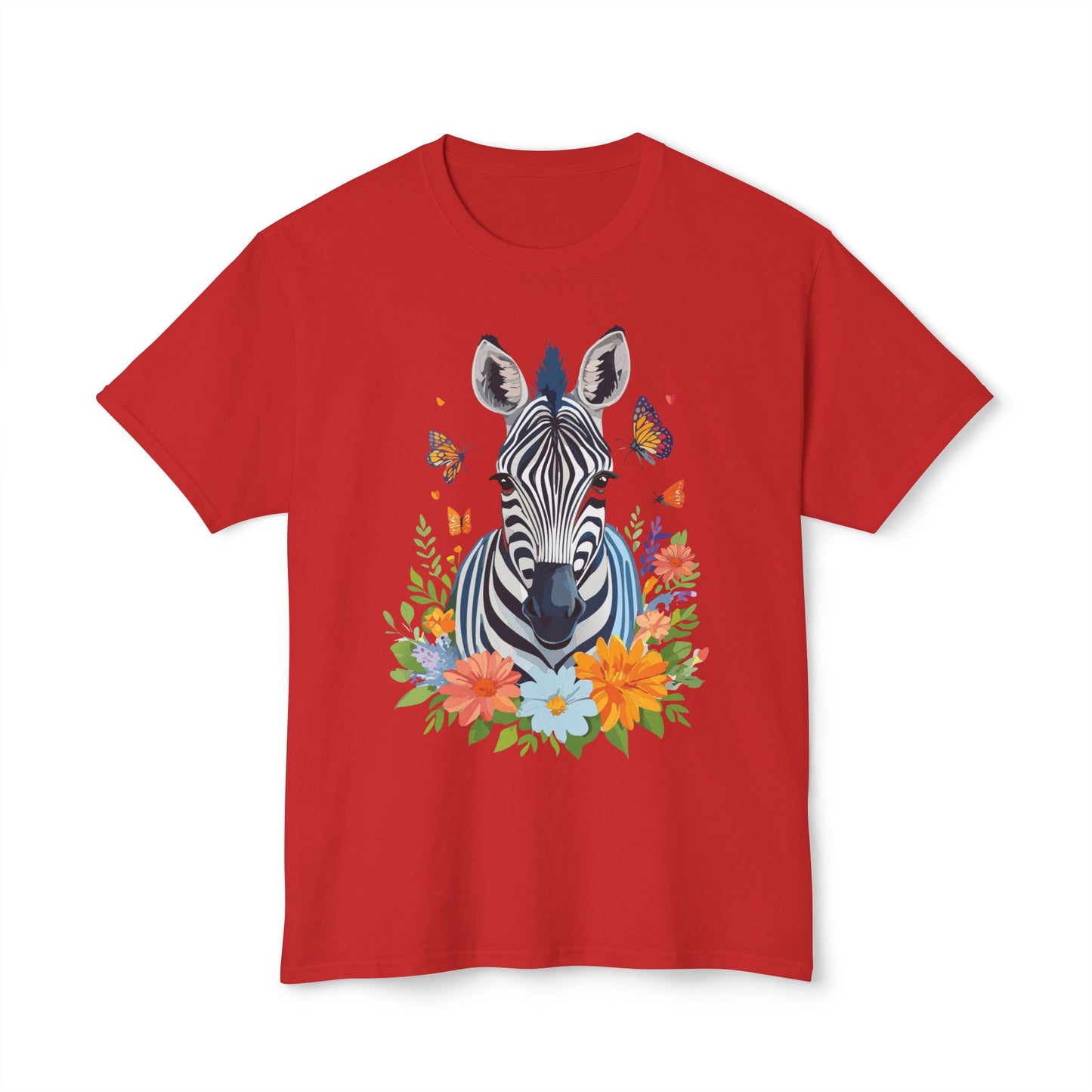 Zebra T-Shirt, Vintage Zebra Tee, Floral Tees, Zebra Art Design Shirt, Tee Shirt with Zebra 8