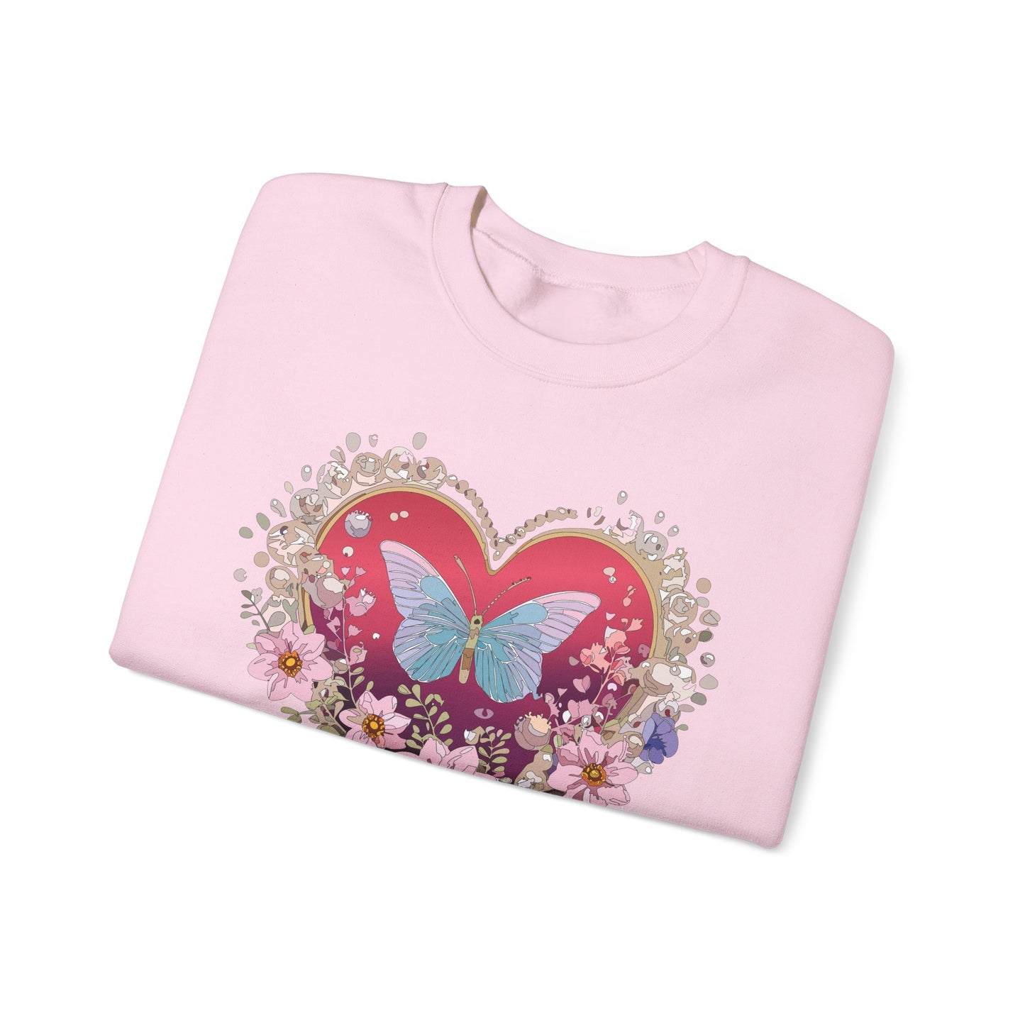 Floral Heart Sweatshirt, Floral Love Sweatshirt, Valentine's Day Sweatshirt, Heart Floral Sweatshirt