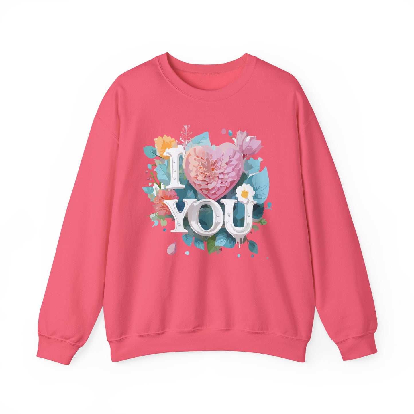 Floral Love Sweatshirt, Valentine's Day Sweatshirt, Love Flower Sweatshirt