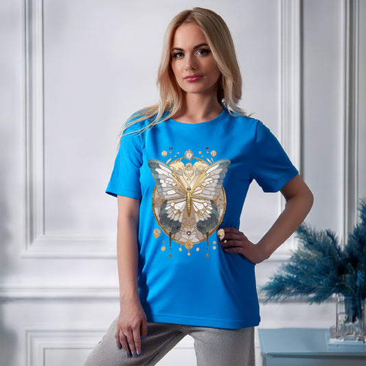 Butterfly shirt, Shirt with Butterfly, Tee Shirt with Antique Butterfly