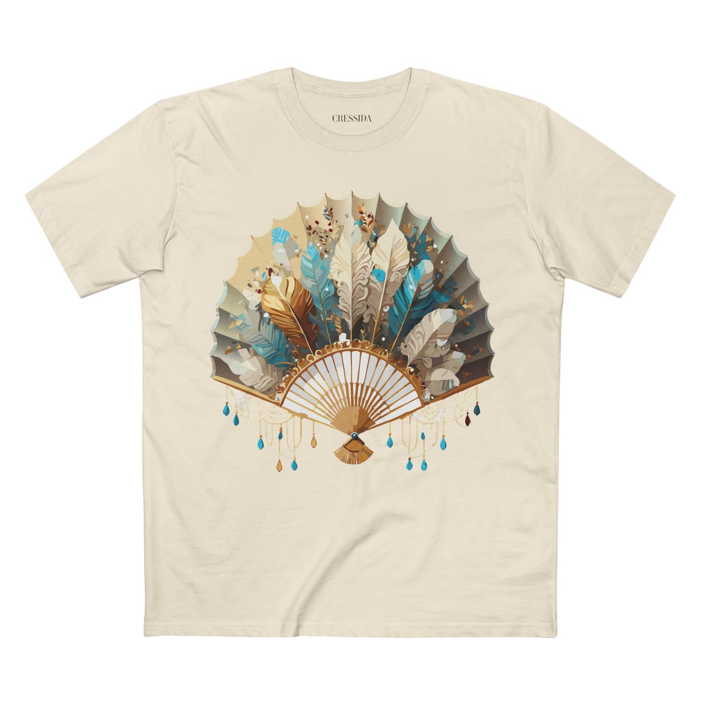 Fan shirt, Shirt with Fan, Tee Shirt with Antique Fan