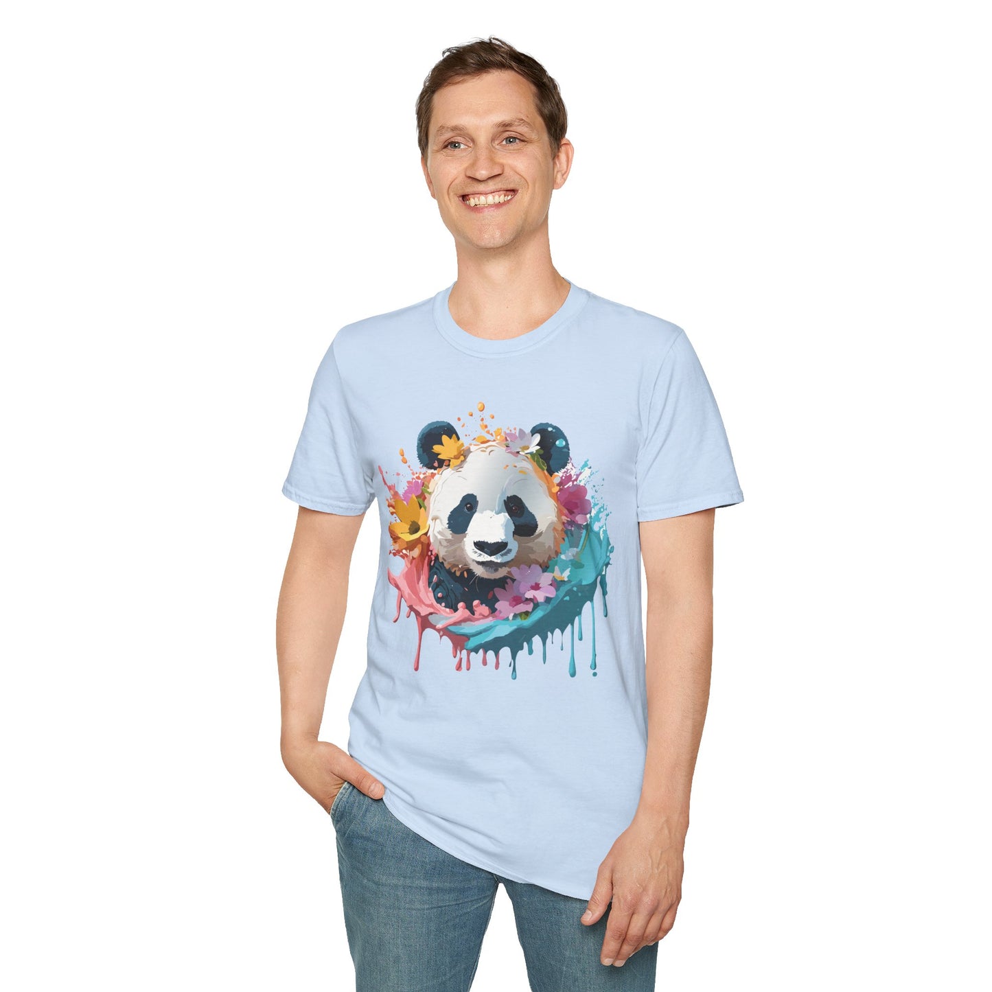Panda Shirt, T Shirt with Panda, Animal Shirt, Tee Shirt with Animals