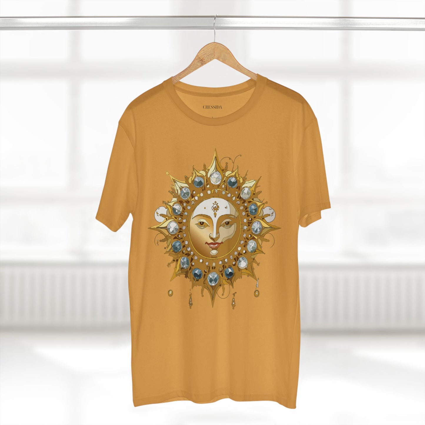 Sun Shirt, Shirt with Sun, Tee Shirt with Gold Sun