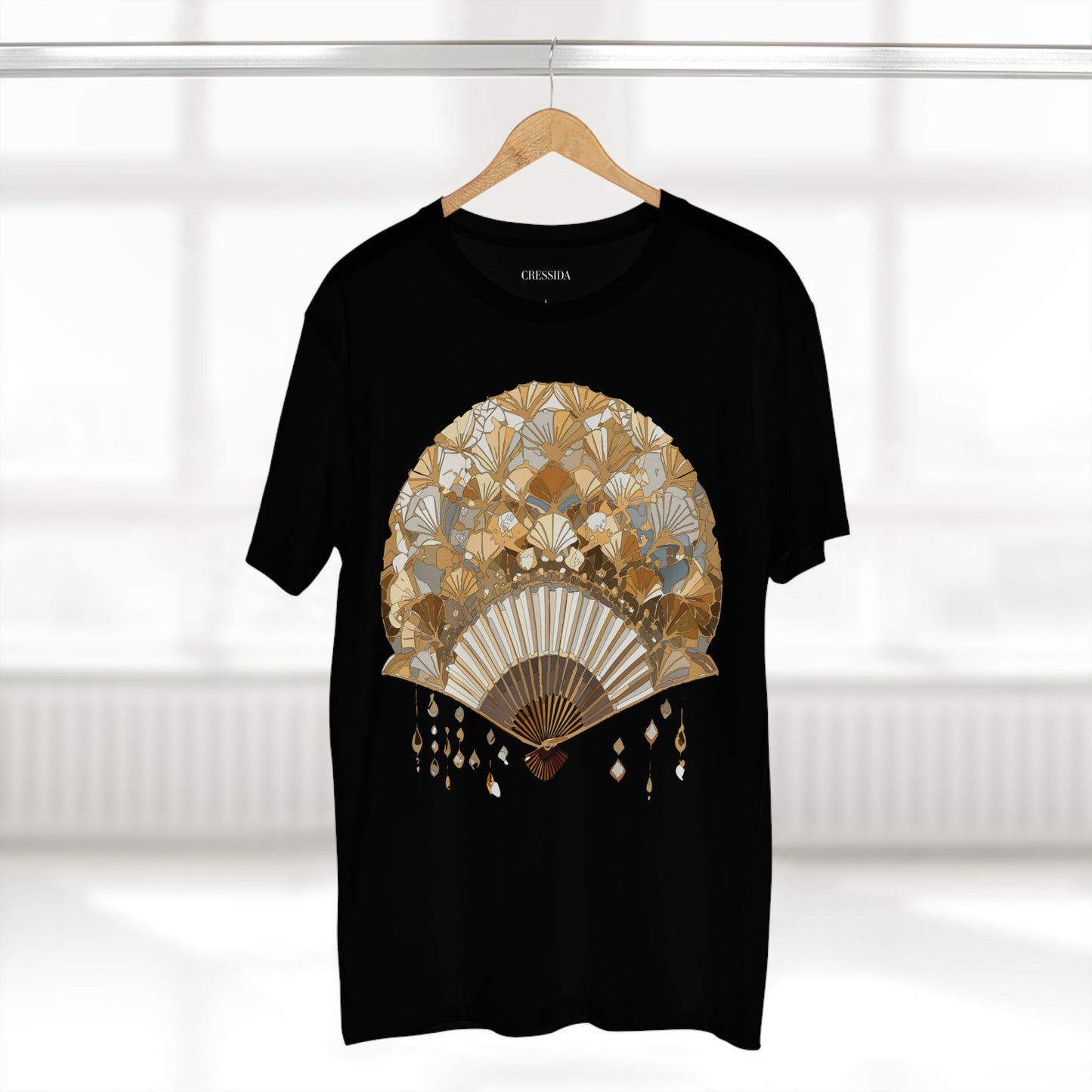 Fan shirt, Shirt with Fan, Tee Shirt with Antique Fan