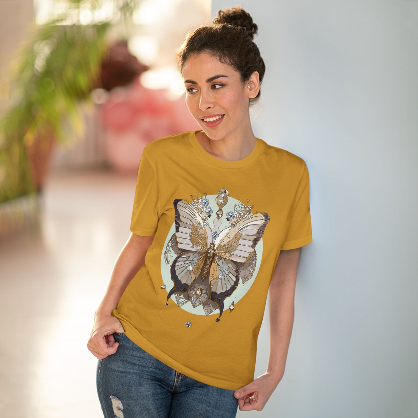 Organic T-shirt with Butterfly