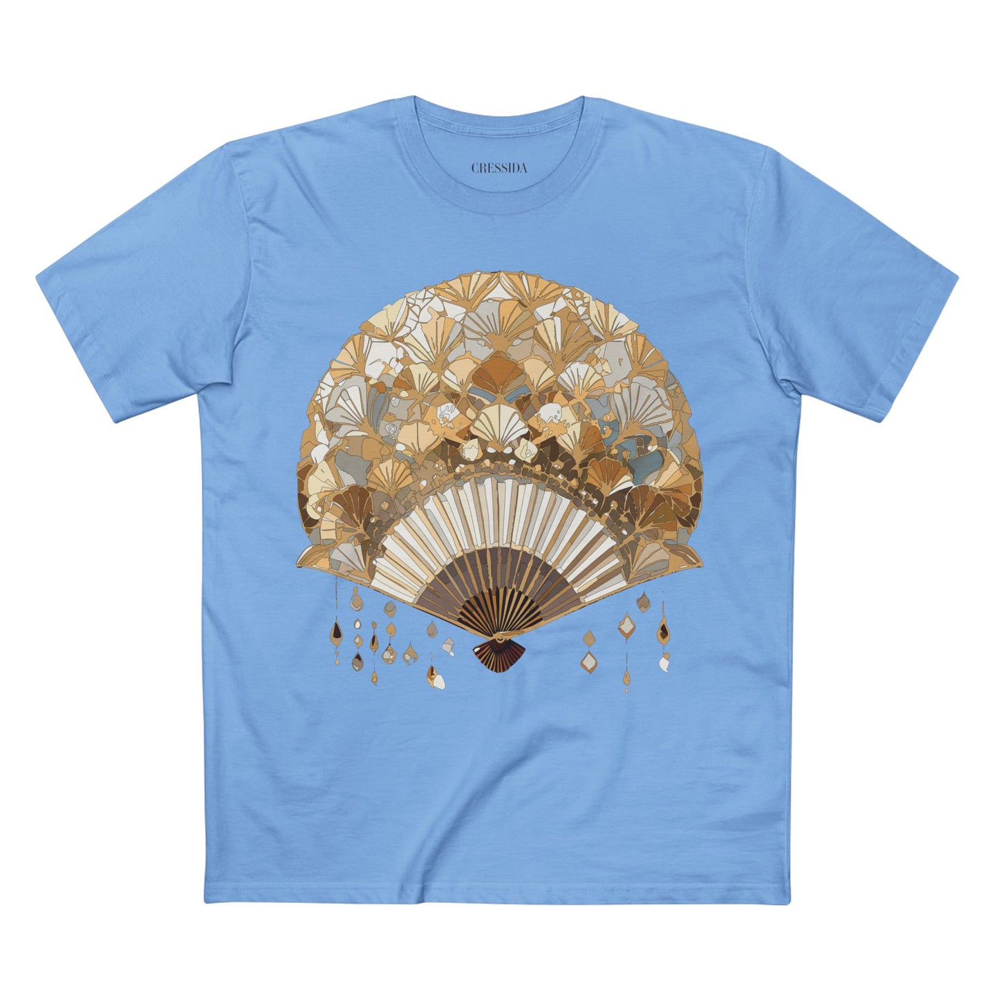 Fan shirt, Shirt with Fan, Tee Shirt with Antique Fan