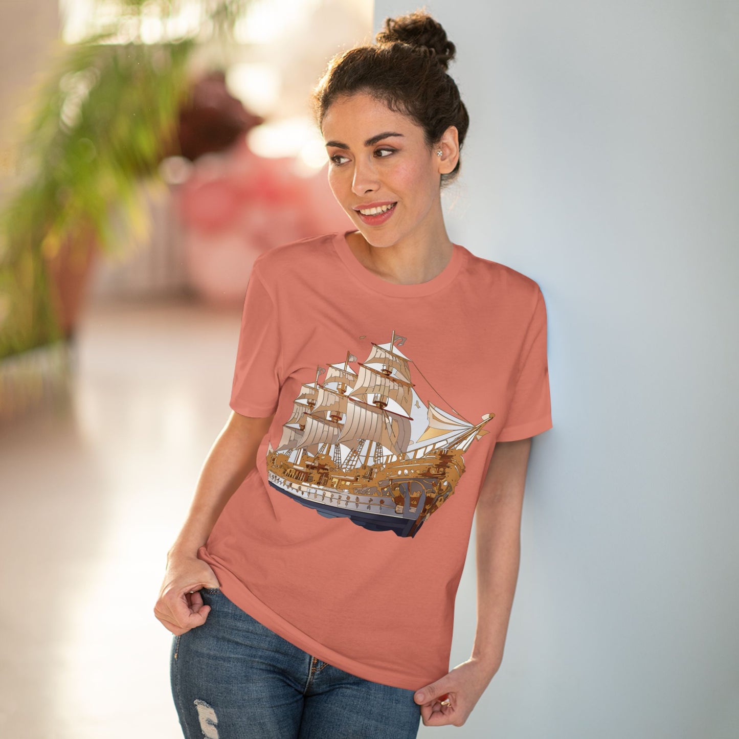 Organic T-shirt with Ship