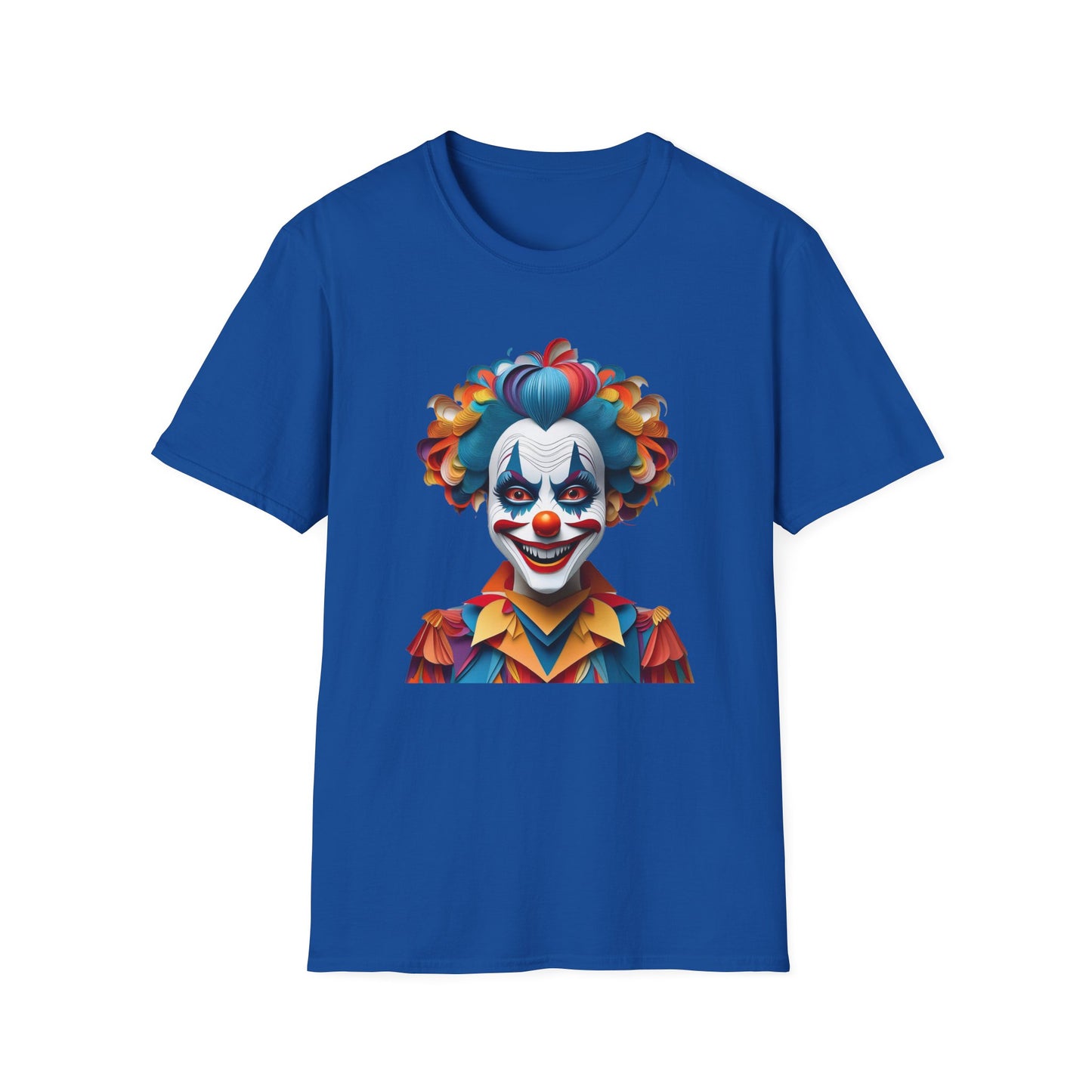 Clown Shirt, T Shirt with Clown, Funny Man Shirt, Tee Shirt with Funny Man, Circus Shirt, Shirt with Circus, Scary Man Shirt, Shirt with Scary Man