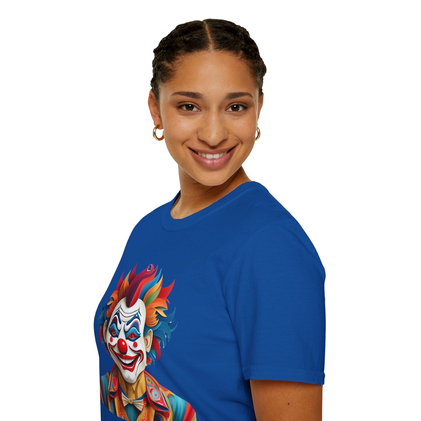 Clown Shirt, T Shirt with Clown, Funny Man Shirt, Tee Shirt with Funny Man, Circus Shirt, Shirt with Circus, Scary Man Shirt, Shirt with Scary Man
