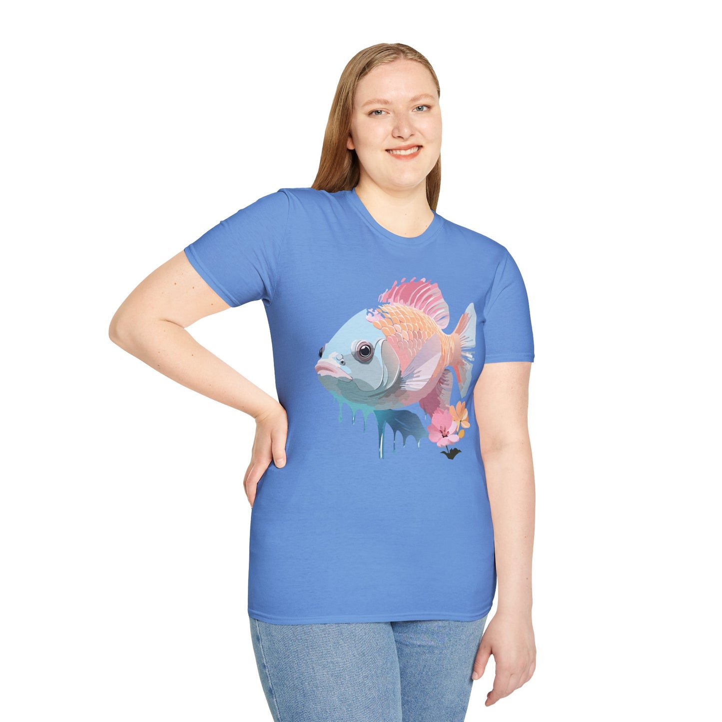 Copy of Fish Art Design Shirt, T Shirt with Fish, Graphic Shirt, Tee Shirt with Graphic Design, Shirt with Fish Graphic Art