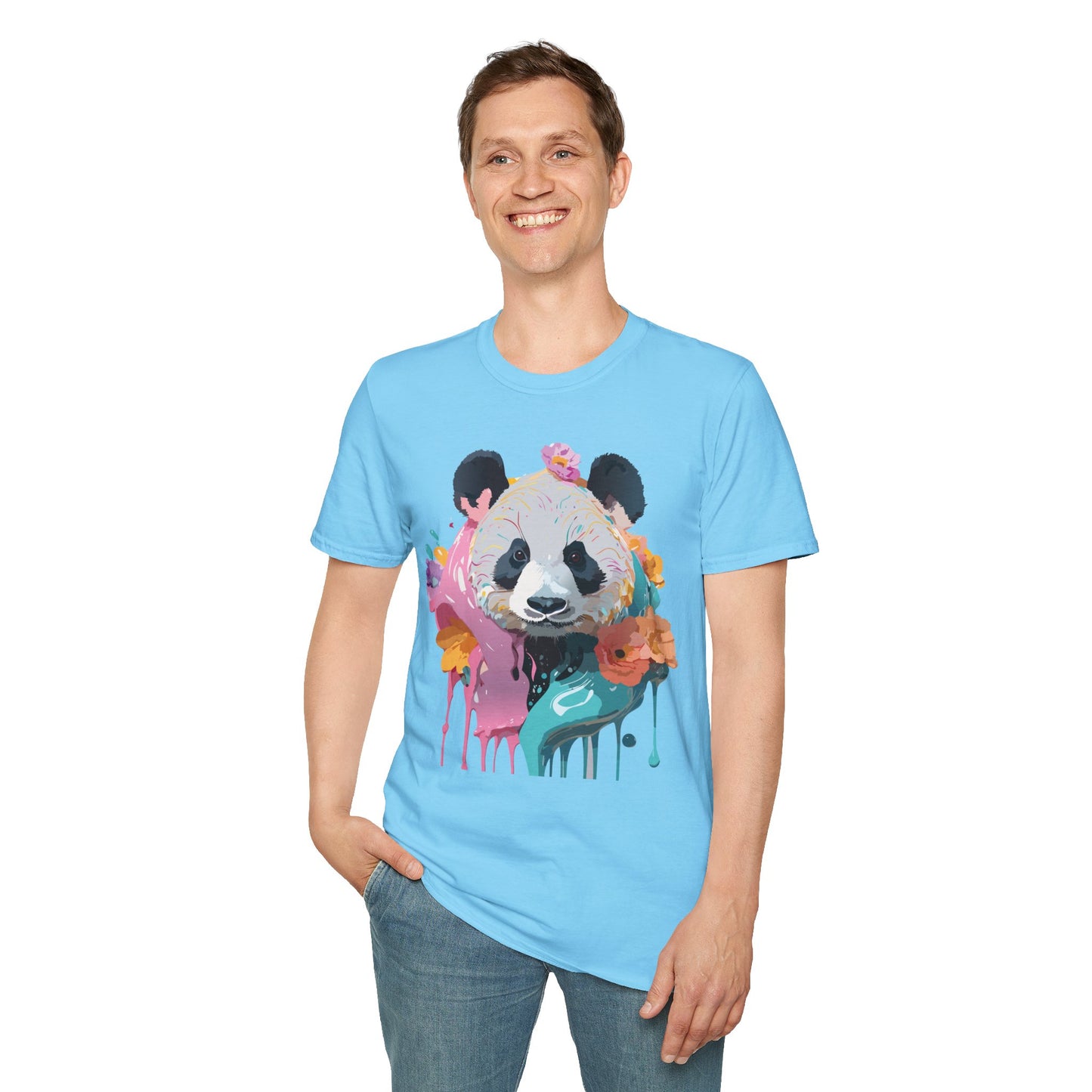 Panda Shirt, T Shirt with Panda, Animal Shirt, Tee Shirt with Animals