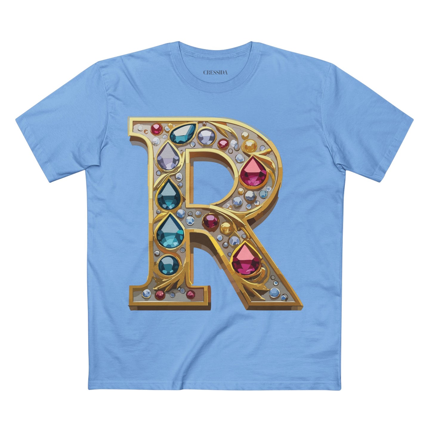 Letter Shirt, Shirt with Letters, Tee Shirt with Gold Letters