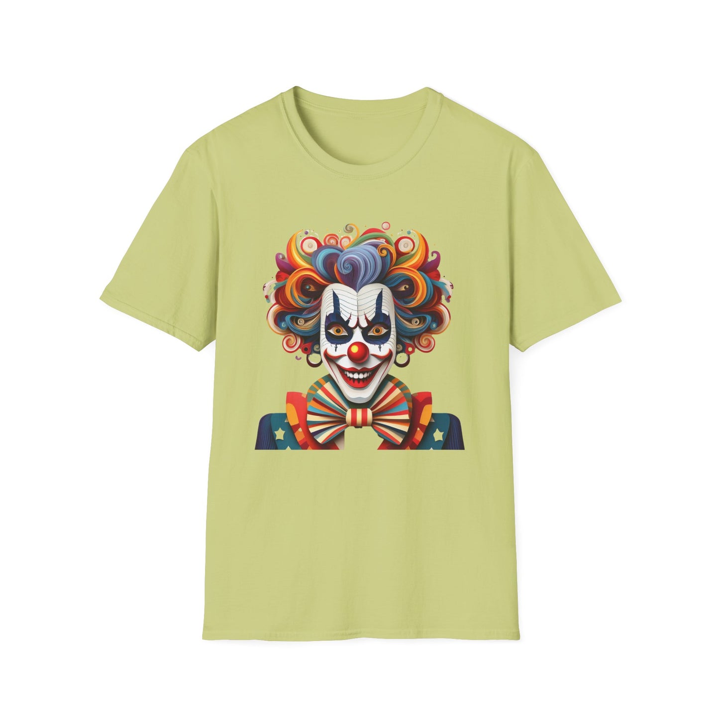 Clown Shirt, T Shirt with Clown, Funny Man Shirt, Tee Shirt with Funny Man, Circus Shirt, Shirt with Circus, Scary Man Shirt, Shirt with Scary Man