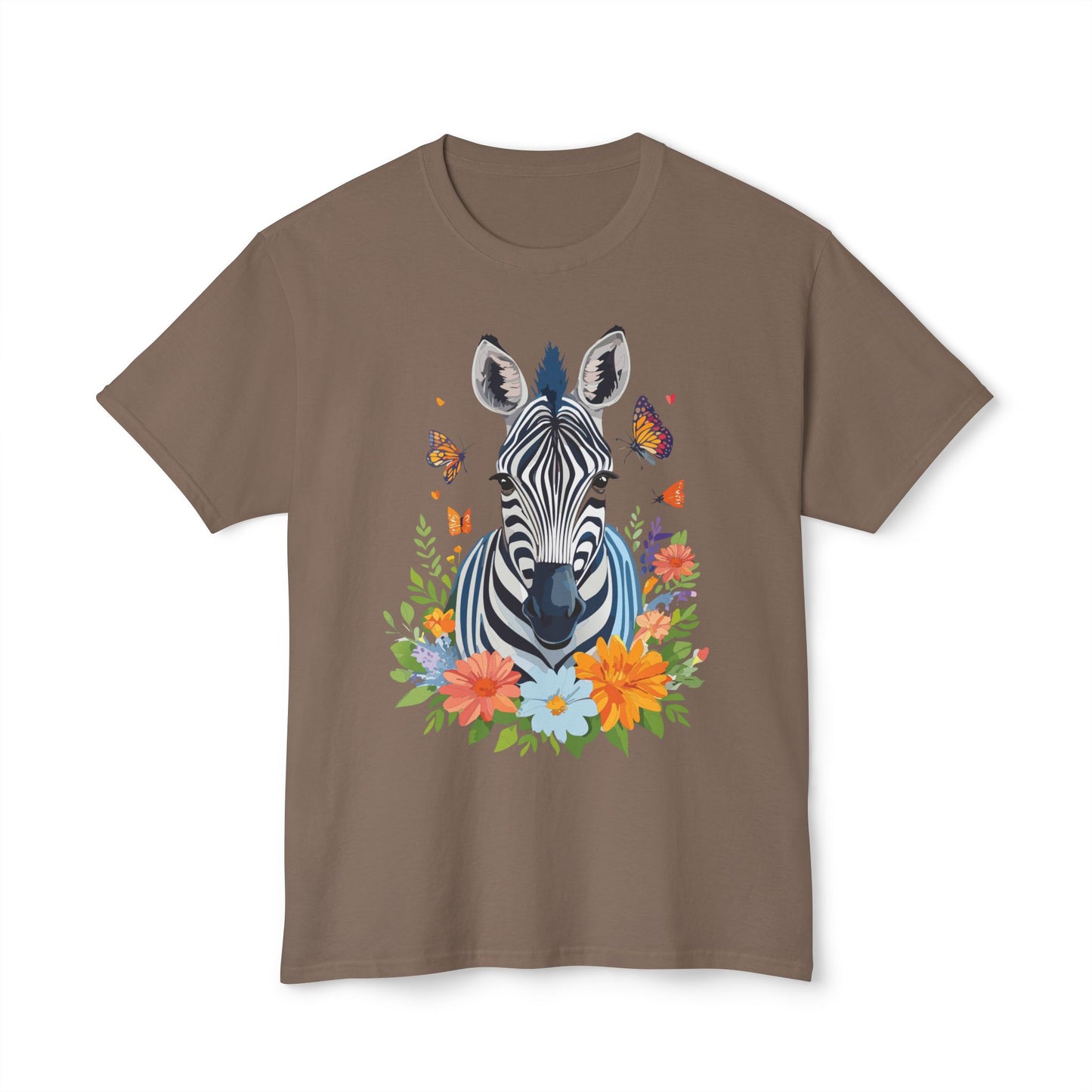 Zebra T-Shirt, Vintage Zebra Tee, Floral Tees, Zebra Art Design Shirt, Tee Shirt with Zebra 8