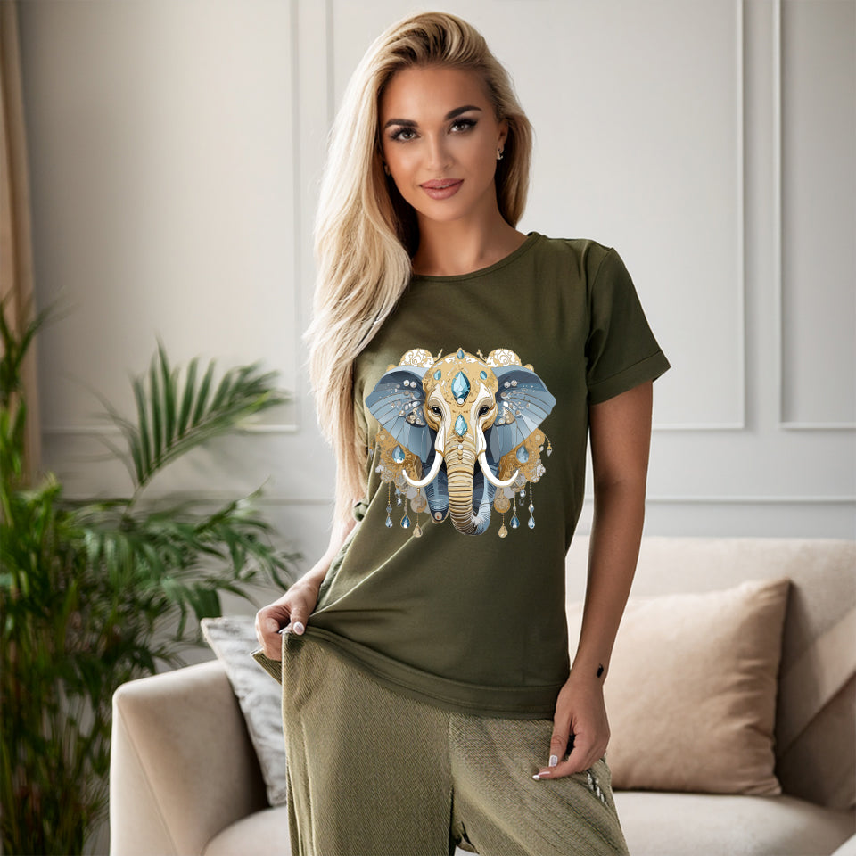 Animal Shirt, Shirt with Animals, Tee Shirt with Antique Animal Medallion