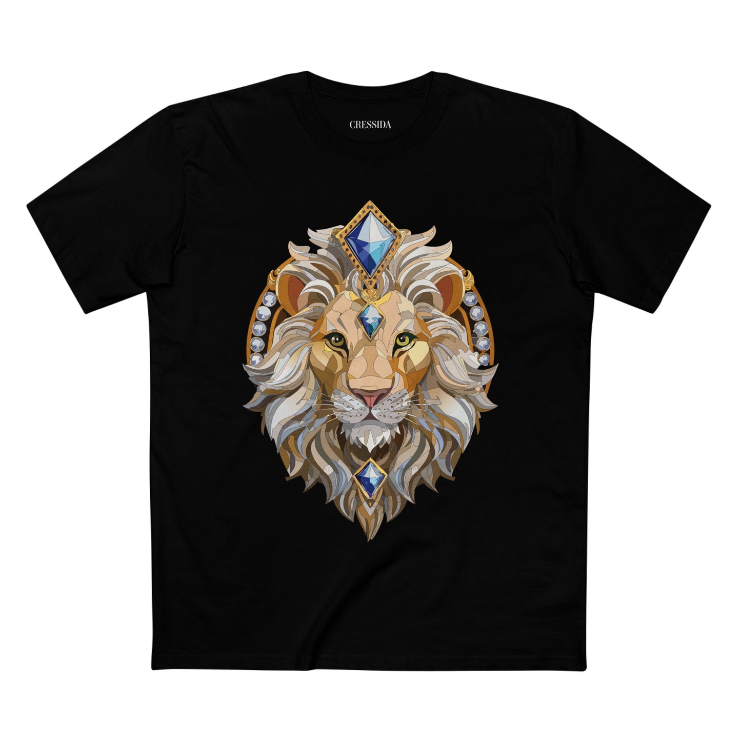 Unisex Animal Medallion Graphic Tee 100 Percent Cotton Premium Shirt